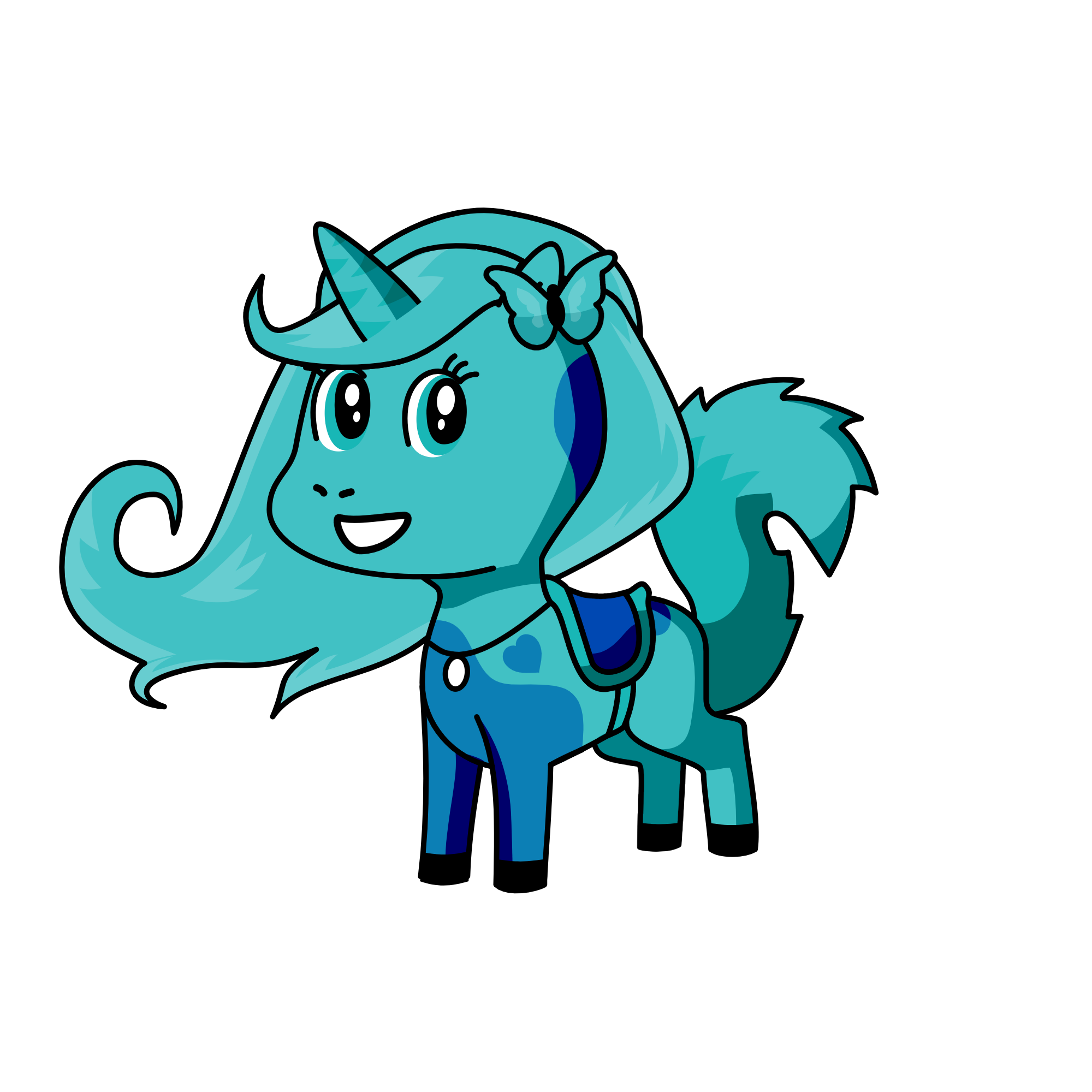 bluey, the unicorn