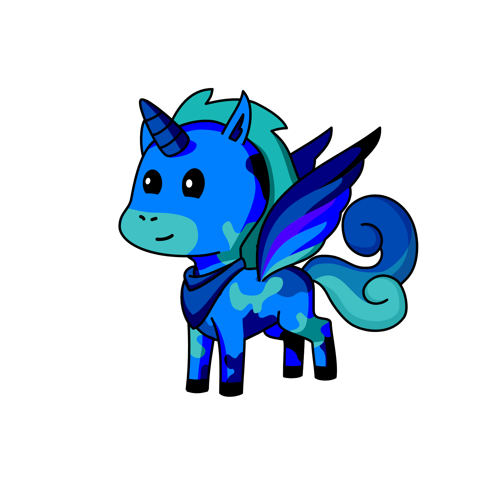 Name: Aqua Element: Water, the unicorn