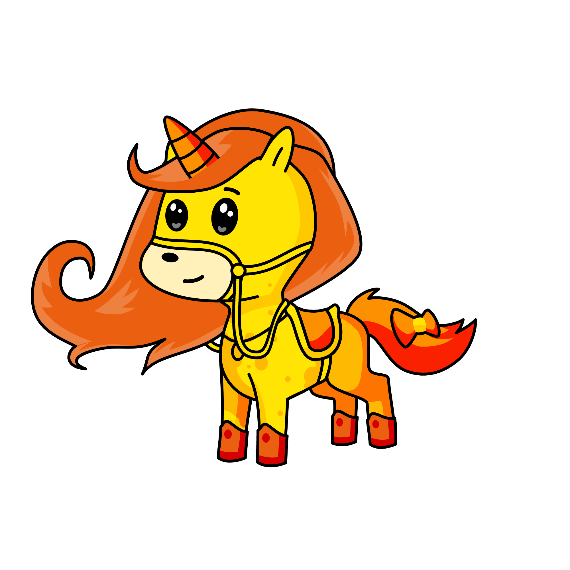 Sunset, the unicorn