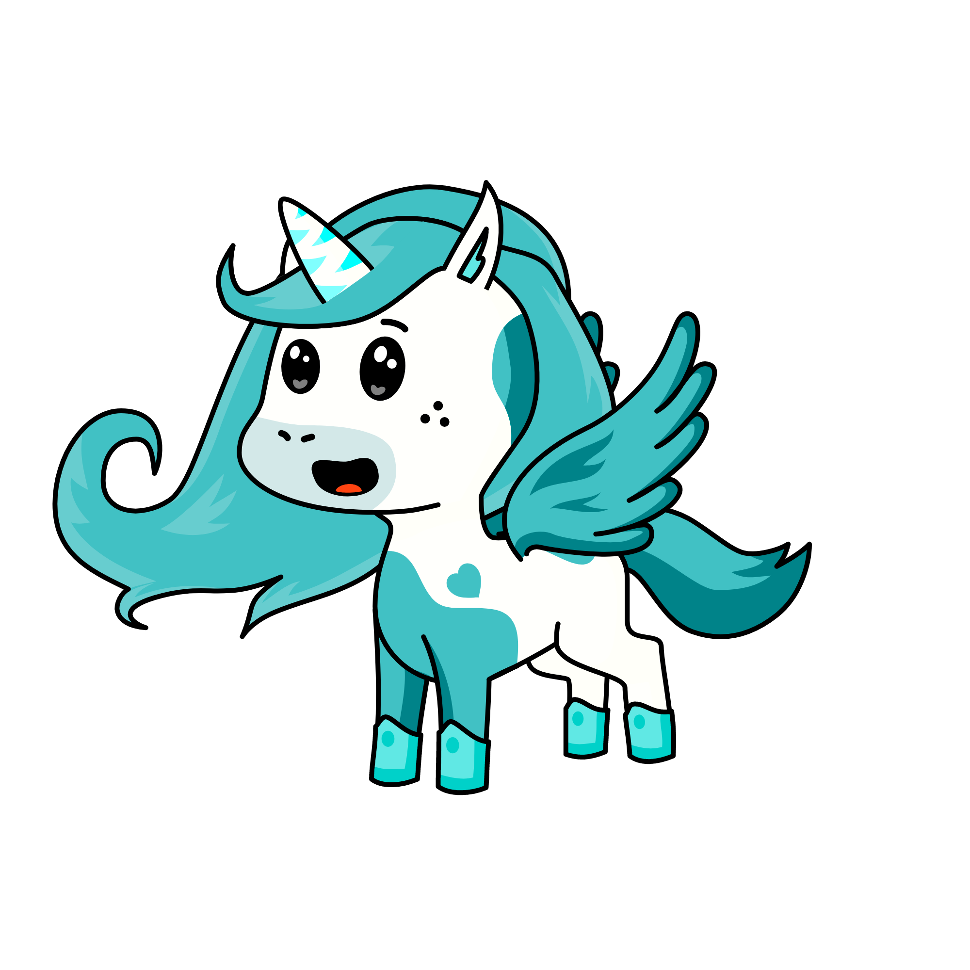 Dawn, the unicorn