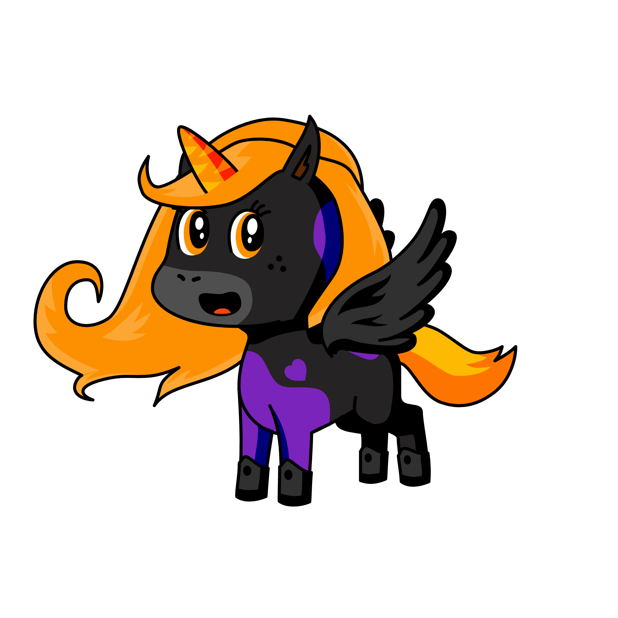 Dusk, the unicorn
