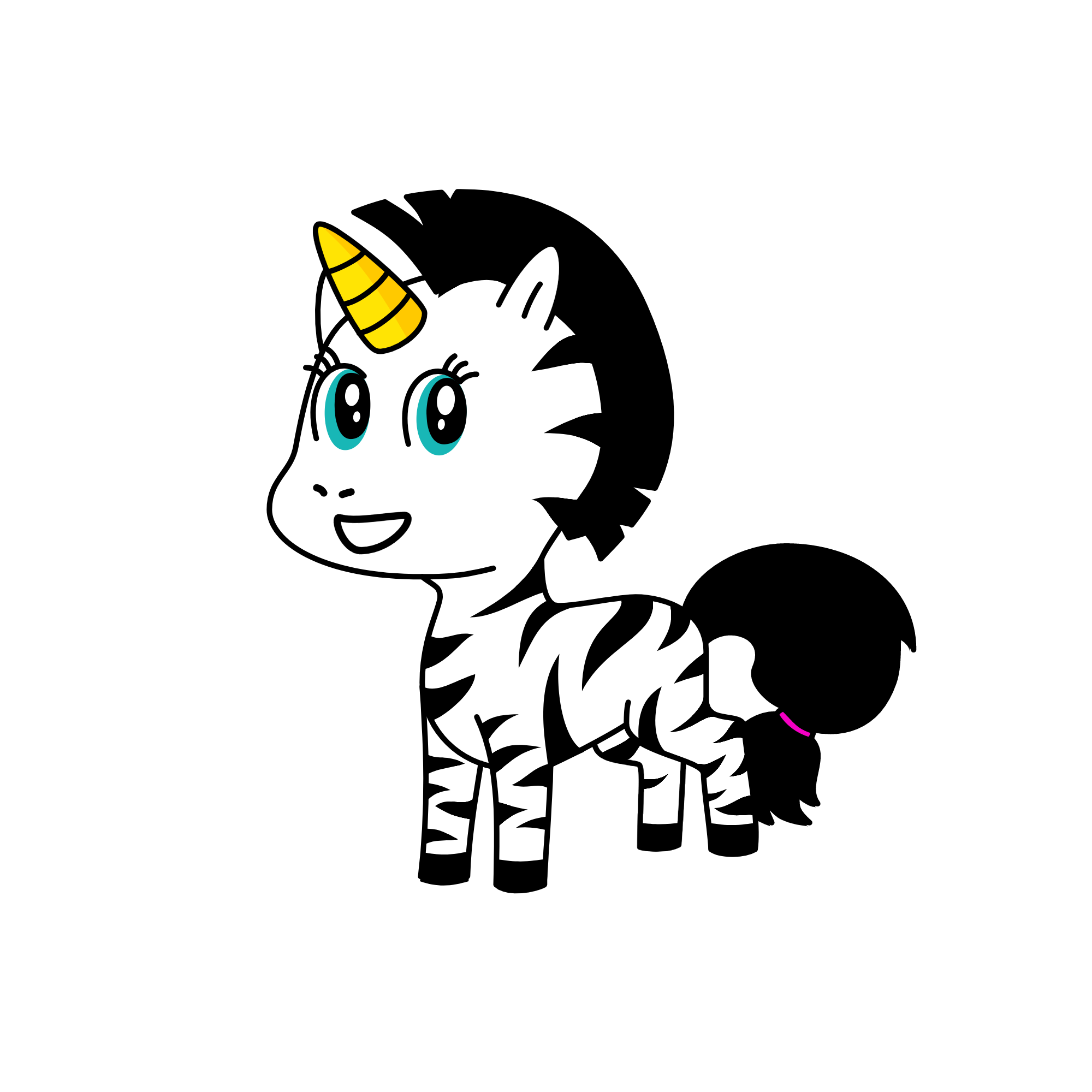 zebra, the unicorn