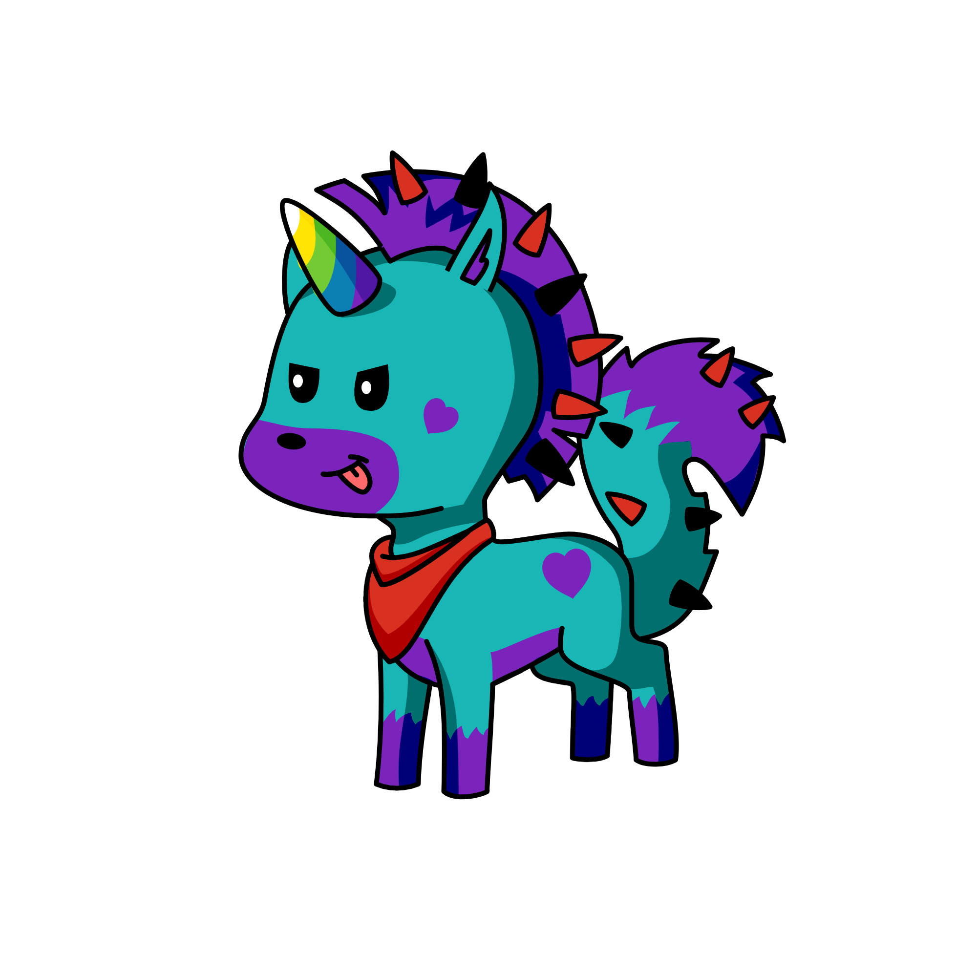 Spike, the unicorn