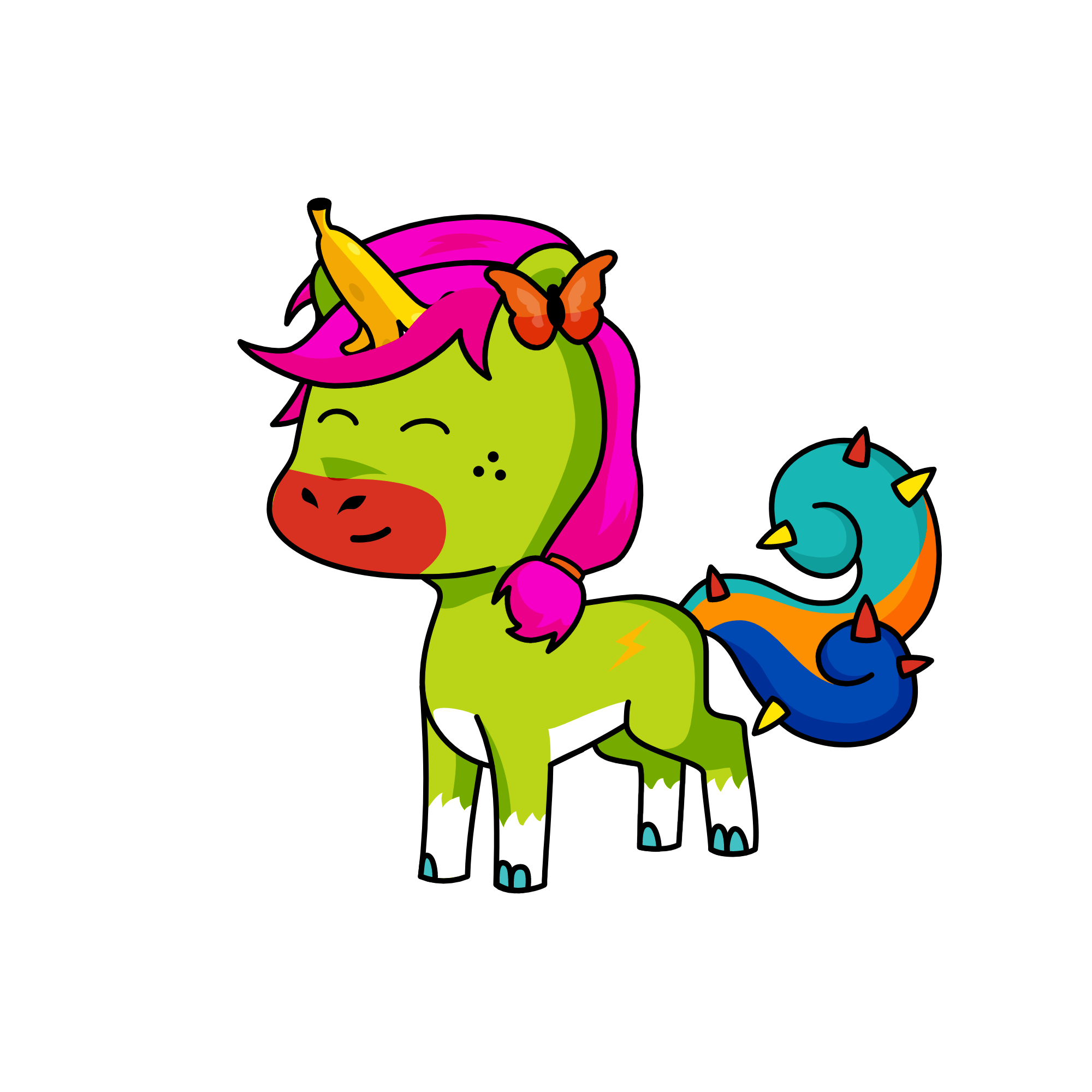 spiky lili, the unicorn