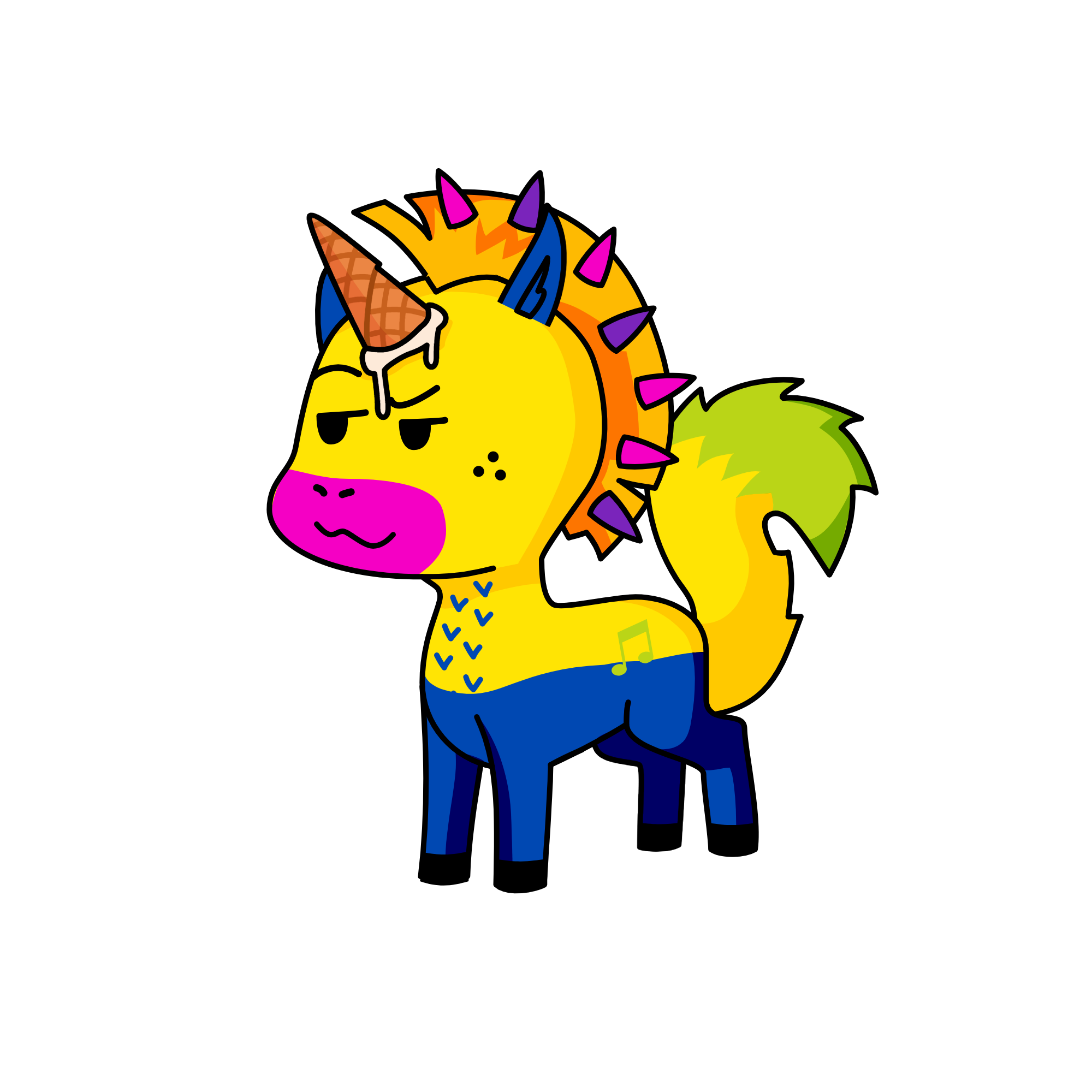 ice cream cake, the unicorn