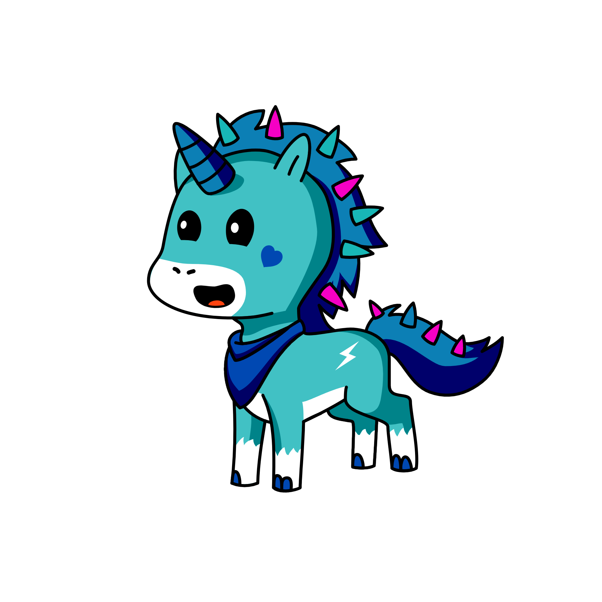 Hot stuff, the unicorn