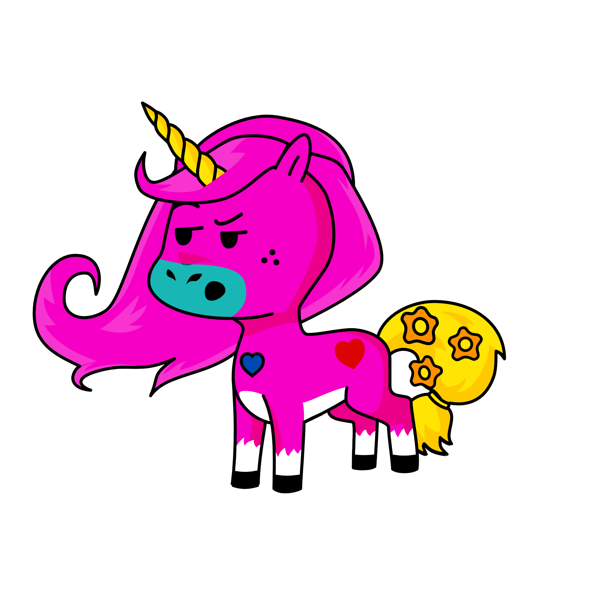 sassy pants, the unicorn