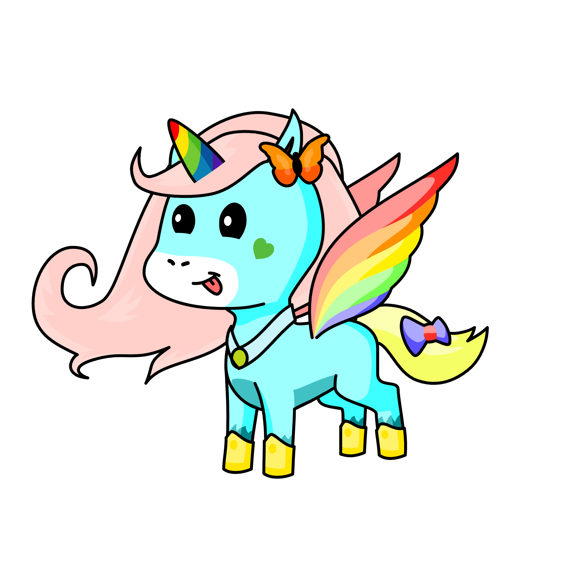 rainbow (ionbows sister), the unicorn
