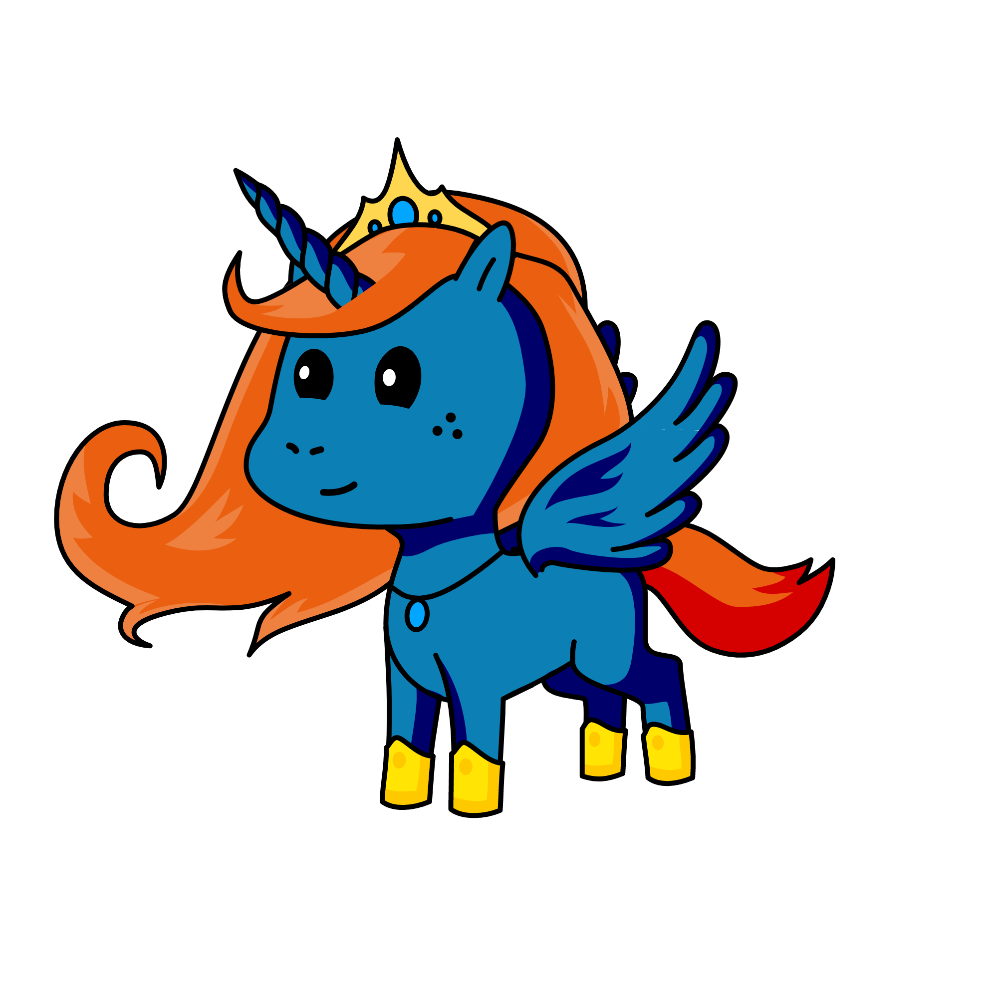 Princess Merida, the unicorn