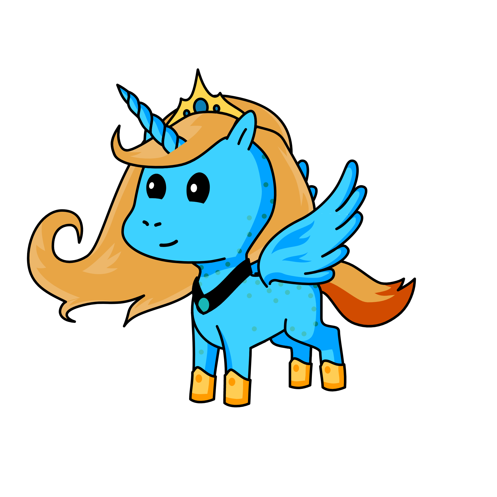 Cinderella, the unicorn