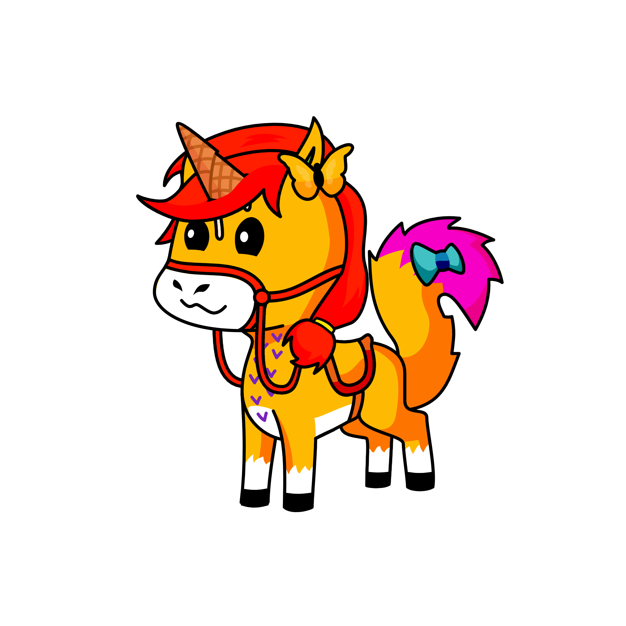Butterfly sprinkle drop, the unicorn