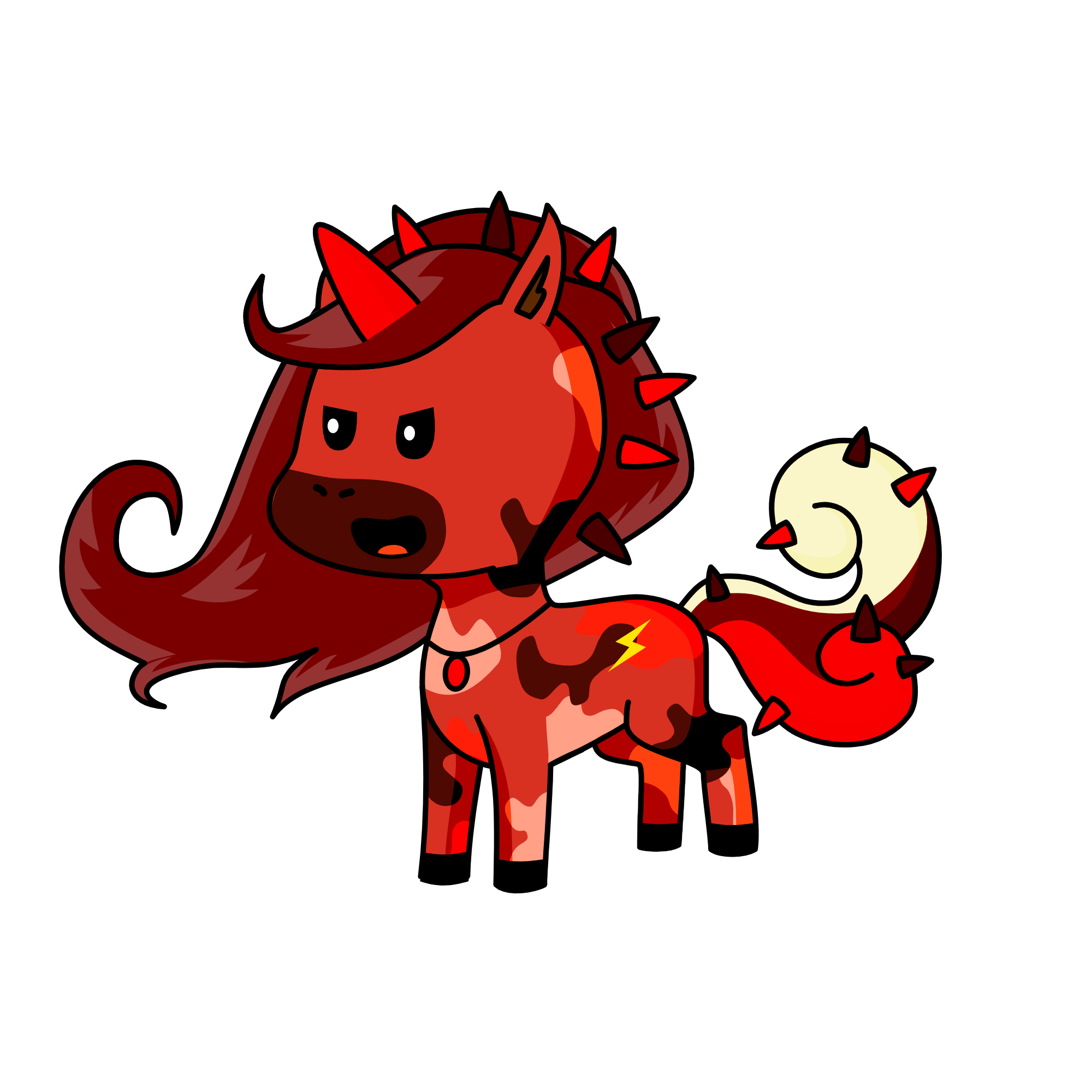 Red Demon, the unicorn