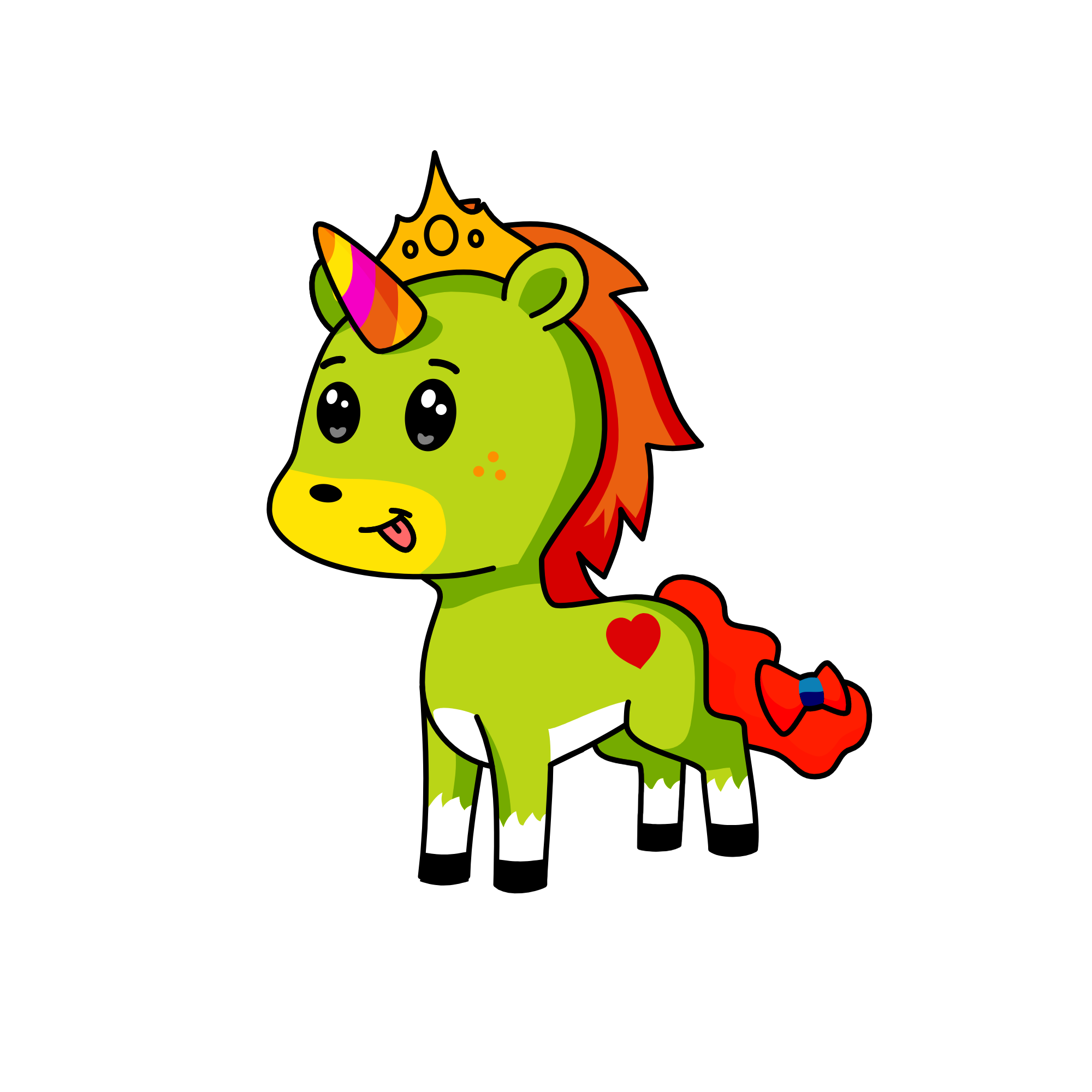 Sweet pie, the unicorn