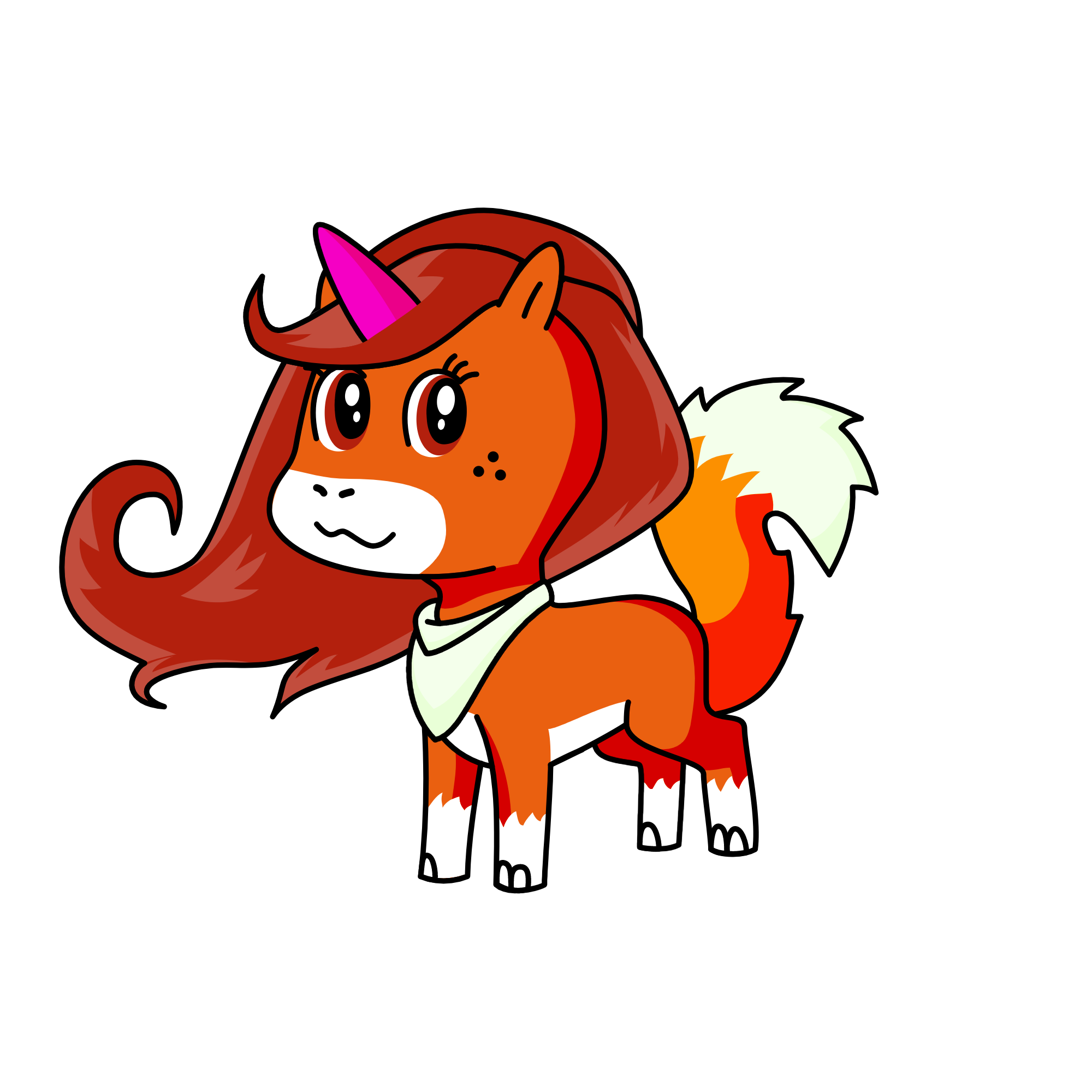 Foxie, the unicorn