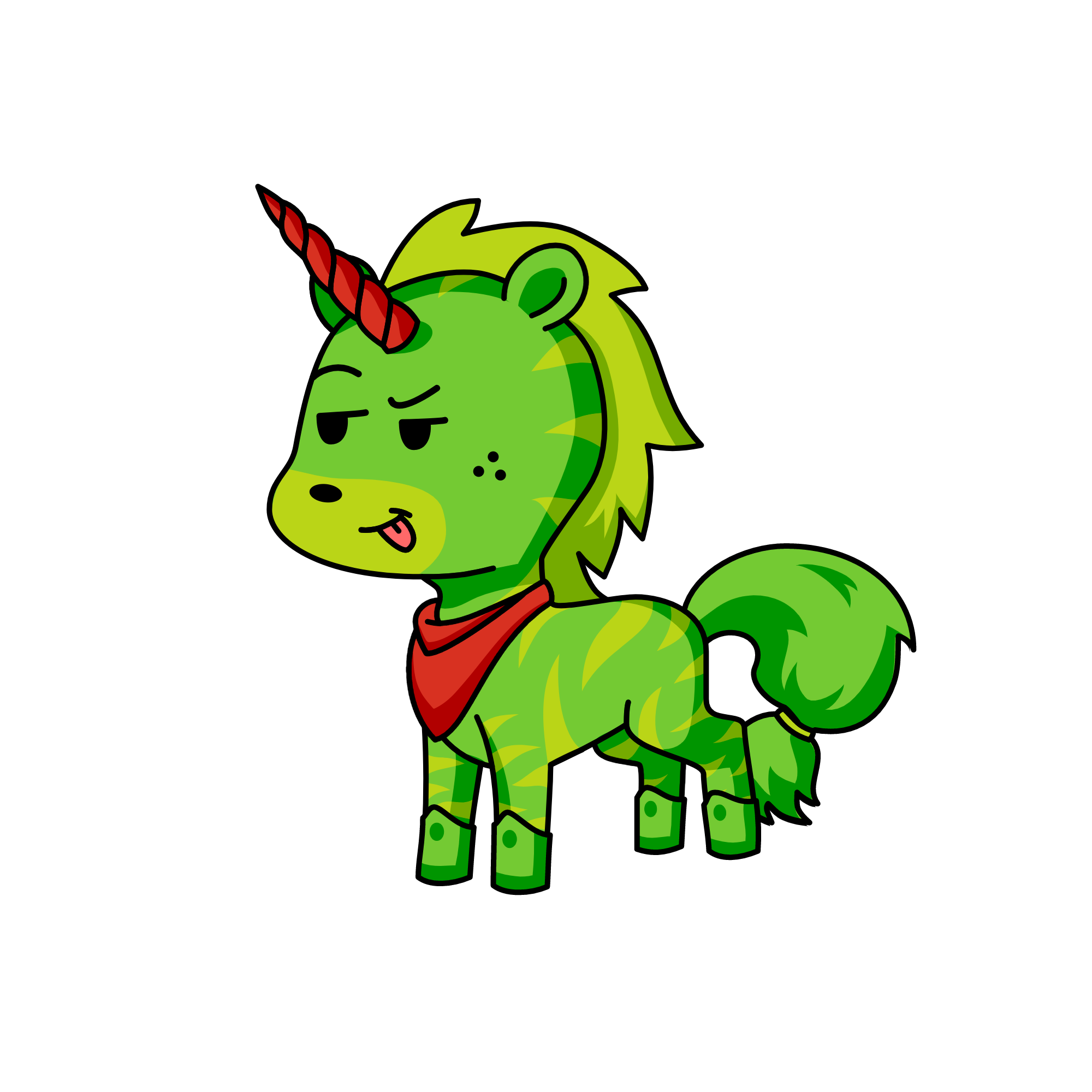 Grinchicorn, the unicorn