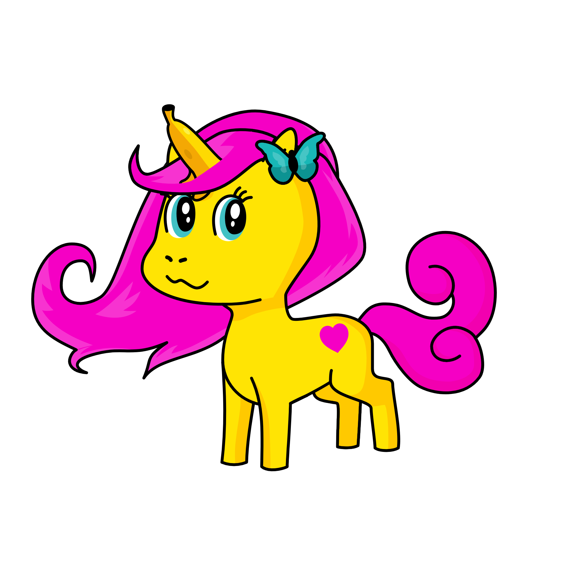fluttr shiy, the unicorn