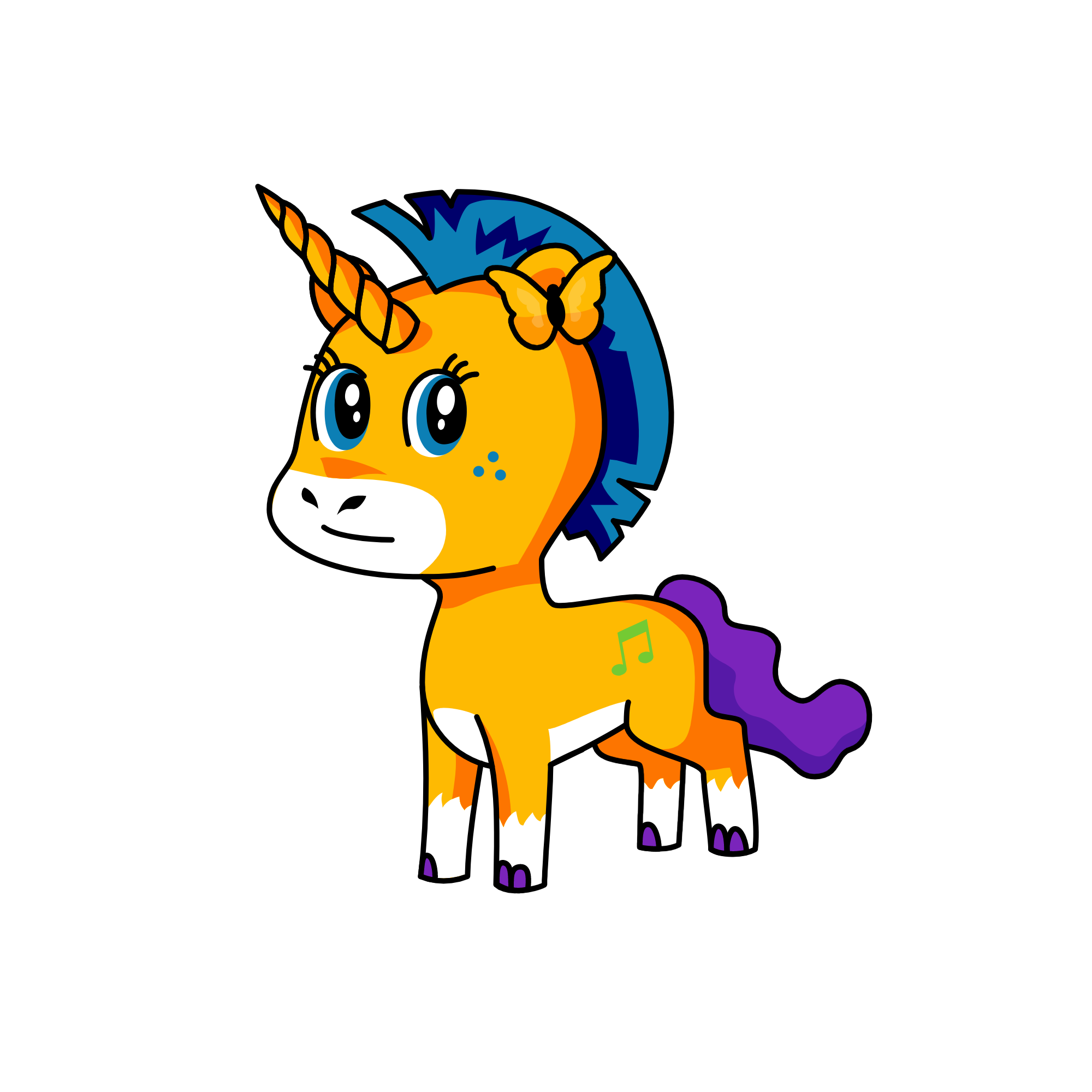 of te pawr of fiyr lava pony Unite, the unicorn