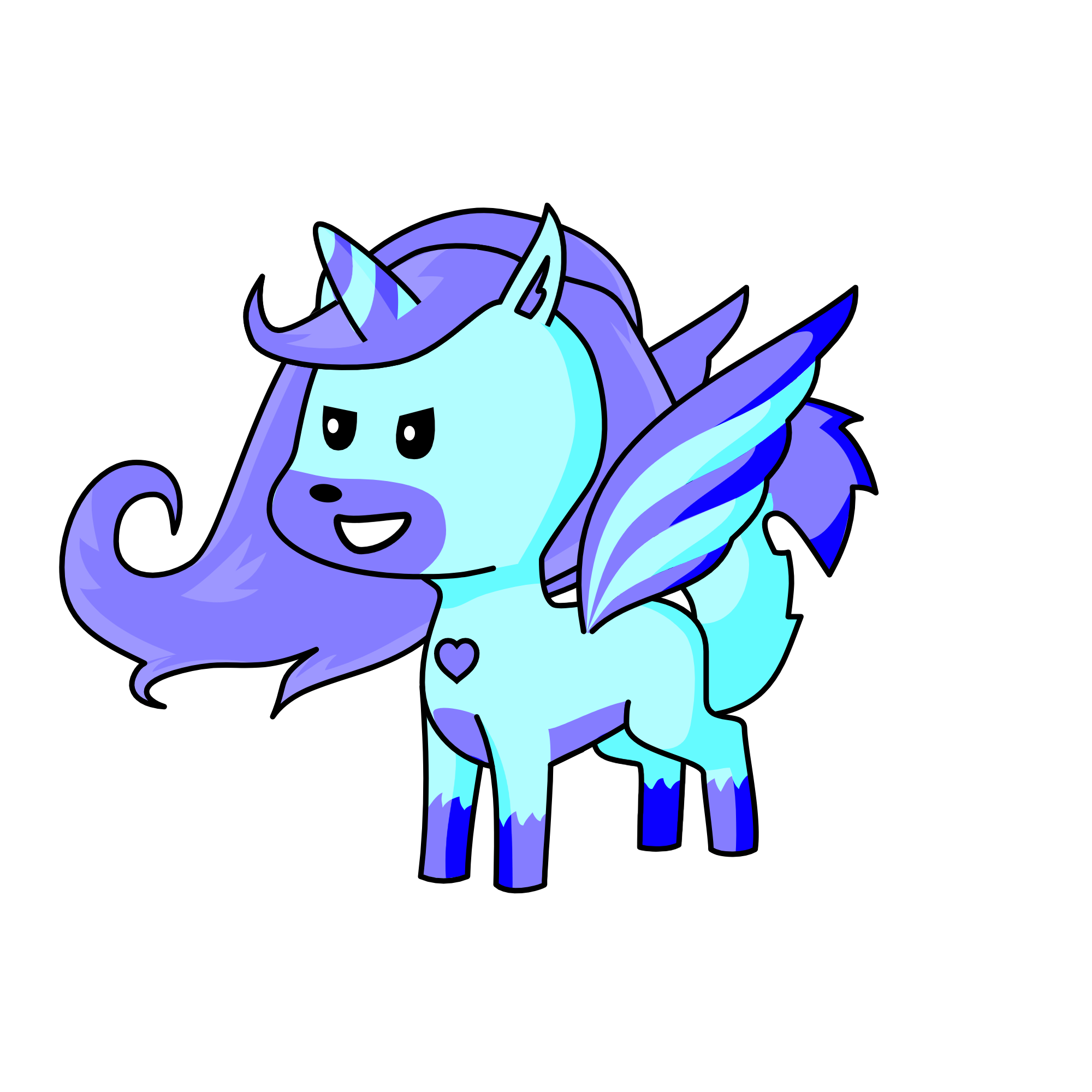 Moonlight The evil wolf, the unicorn