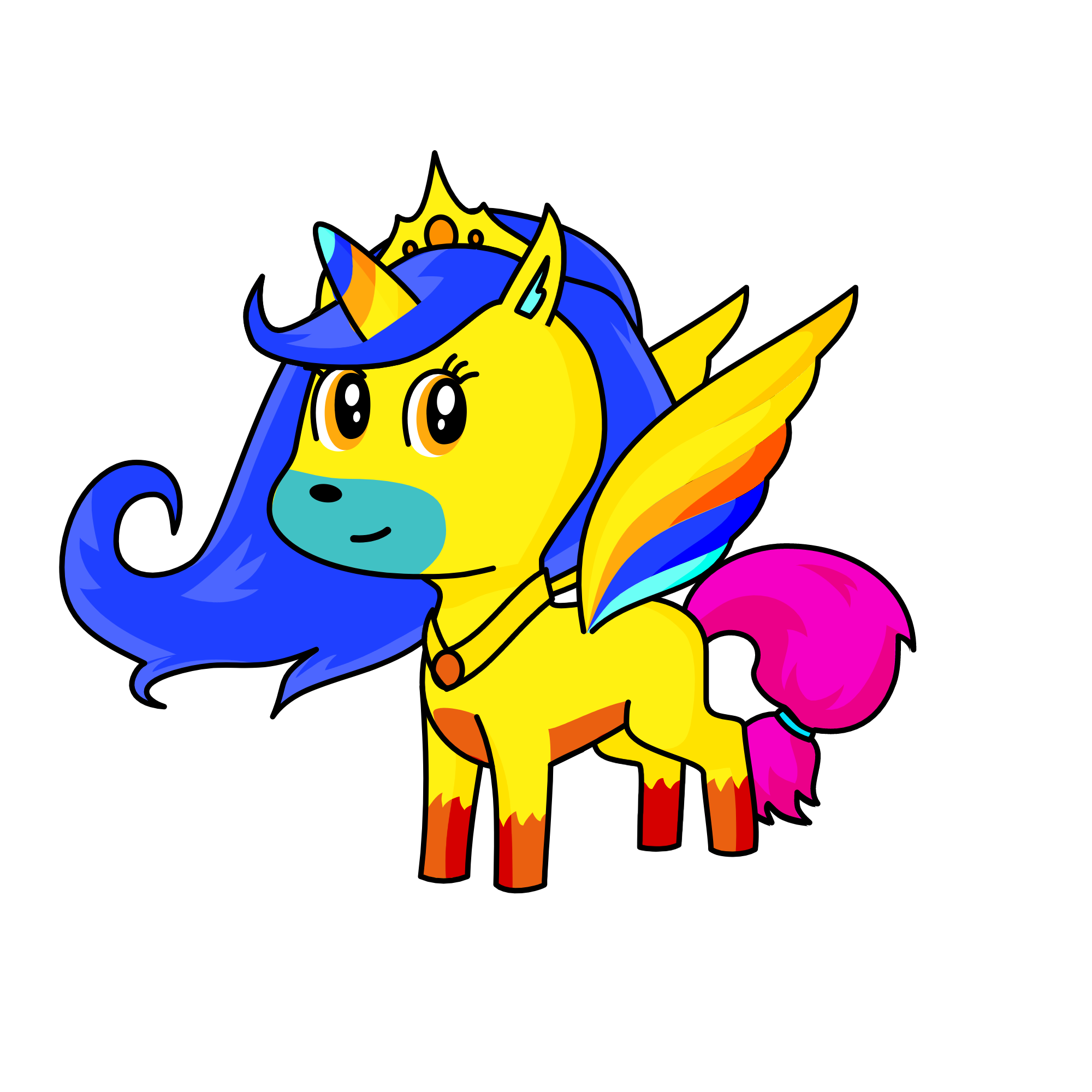 Moonset Mom of Moonlight and Sunset, the unicorn