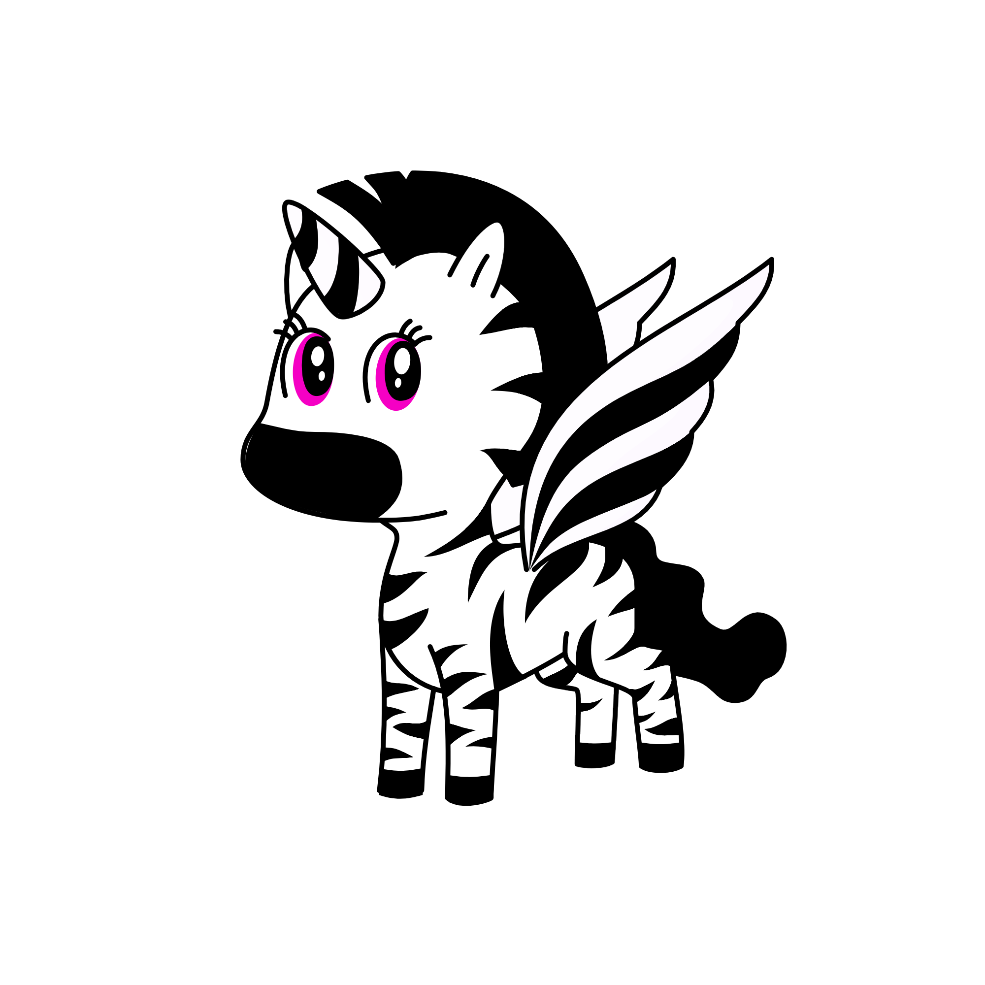 zebra, the unicorn