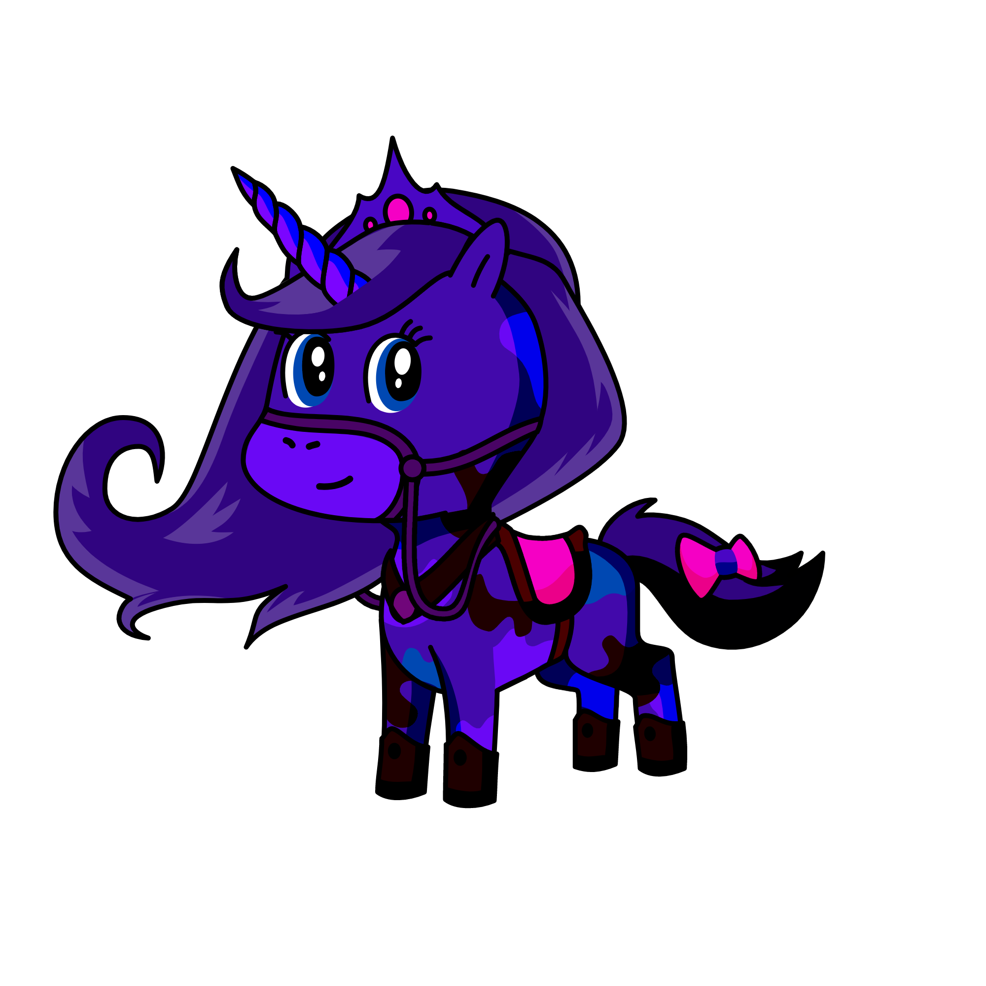 Queen Midnight, the unicorn