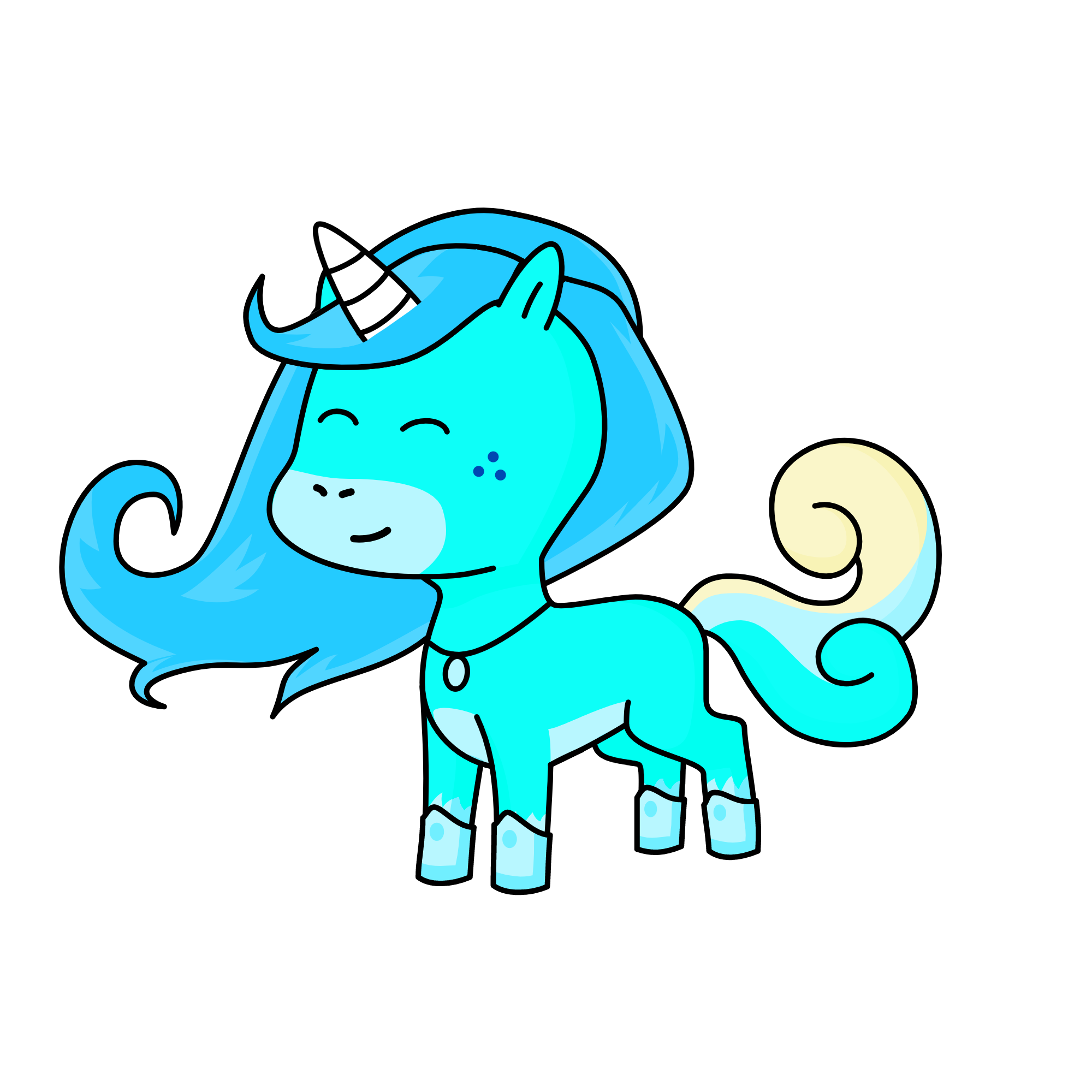 Winter, the unicorn