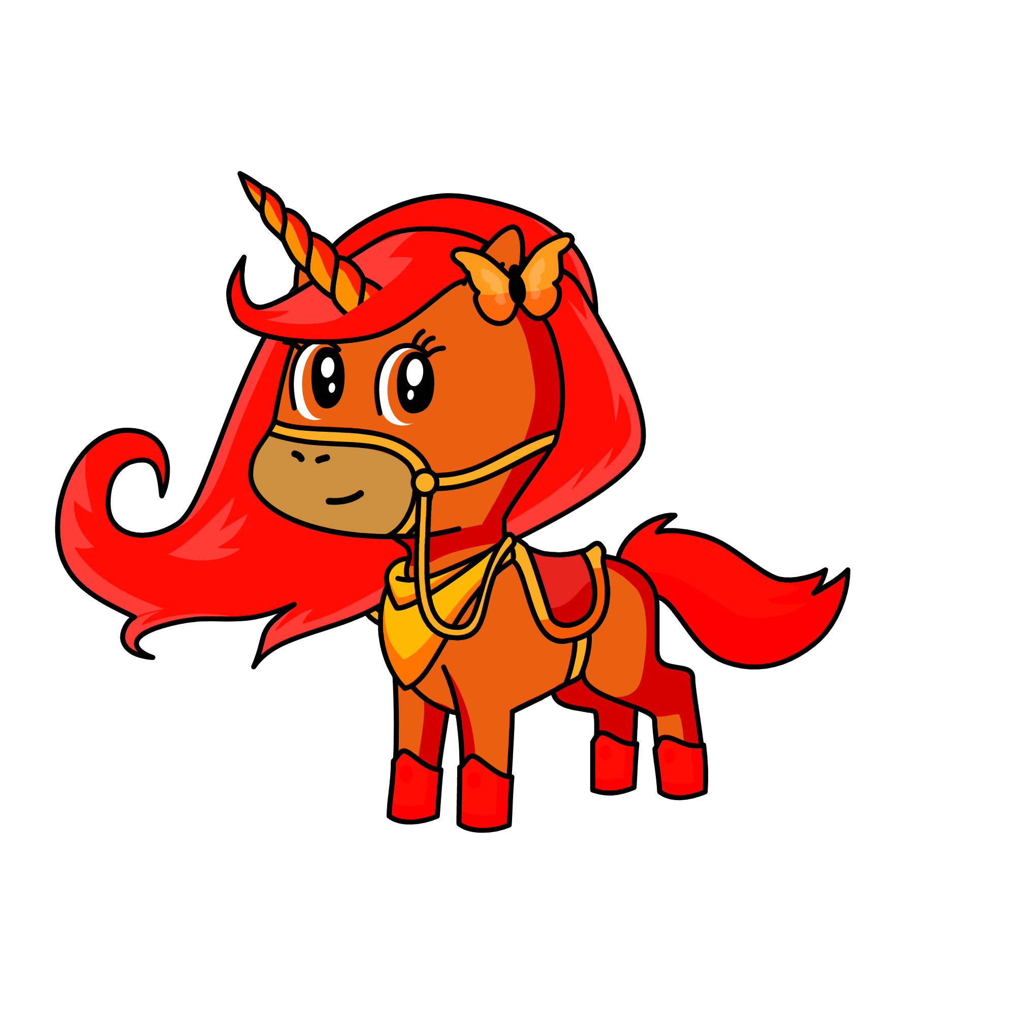 flame, the unicorn