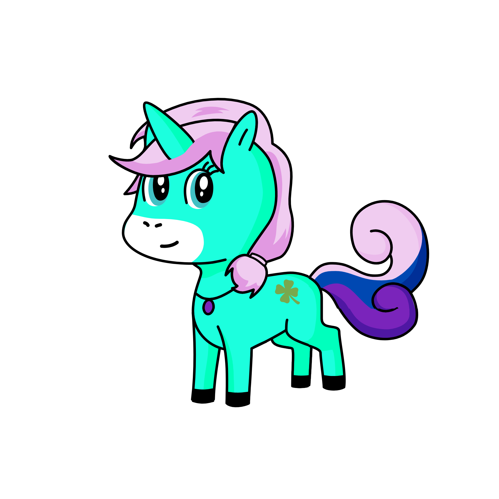 pink, the unicorn