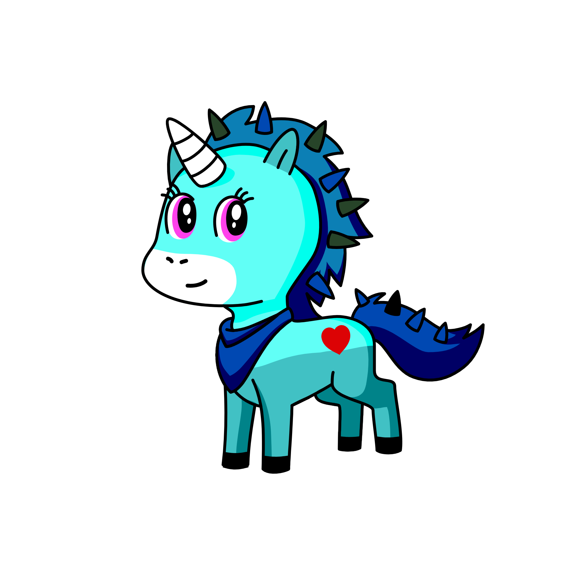 Coldie, the unicorn