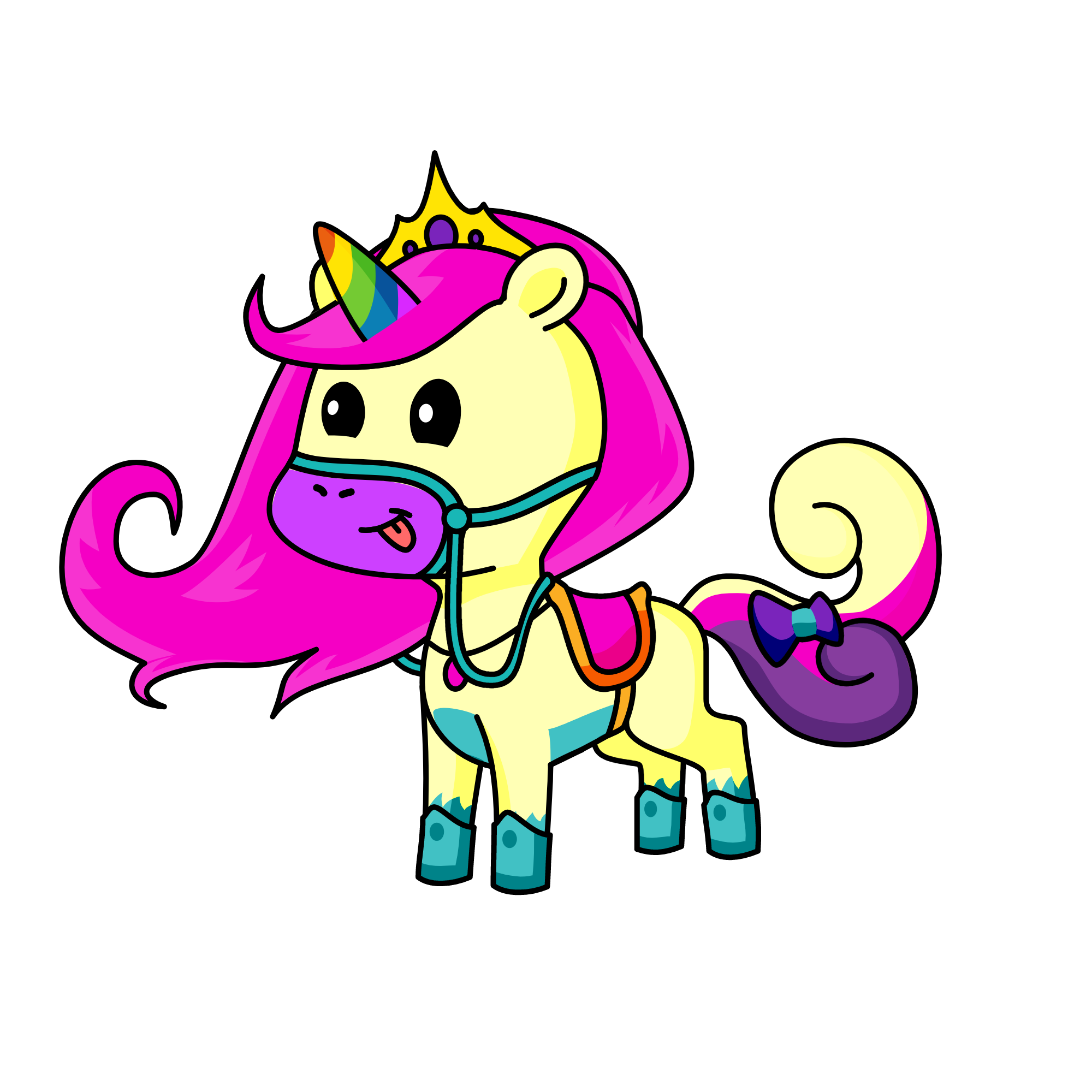 Happy , the unicorn