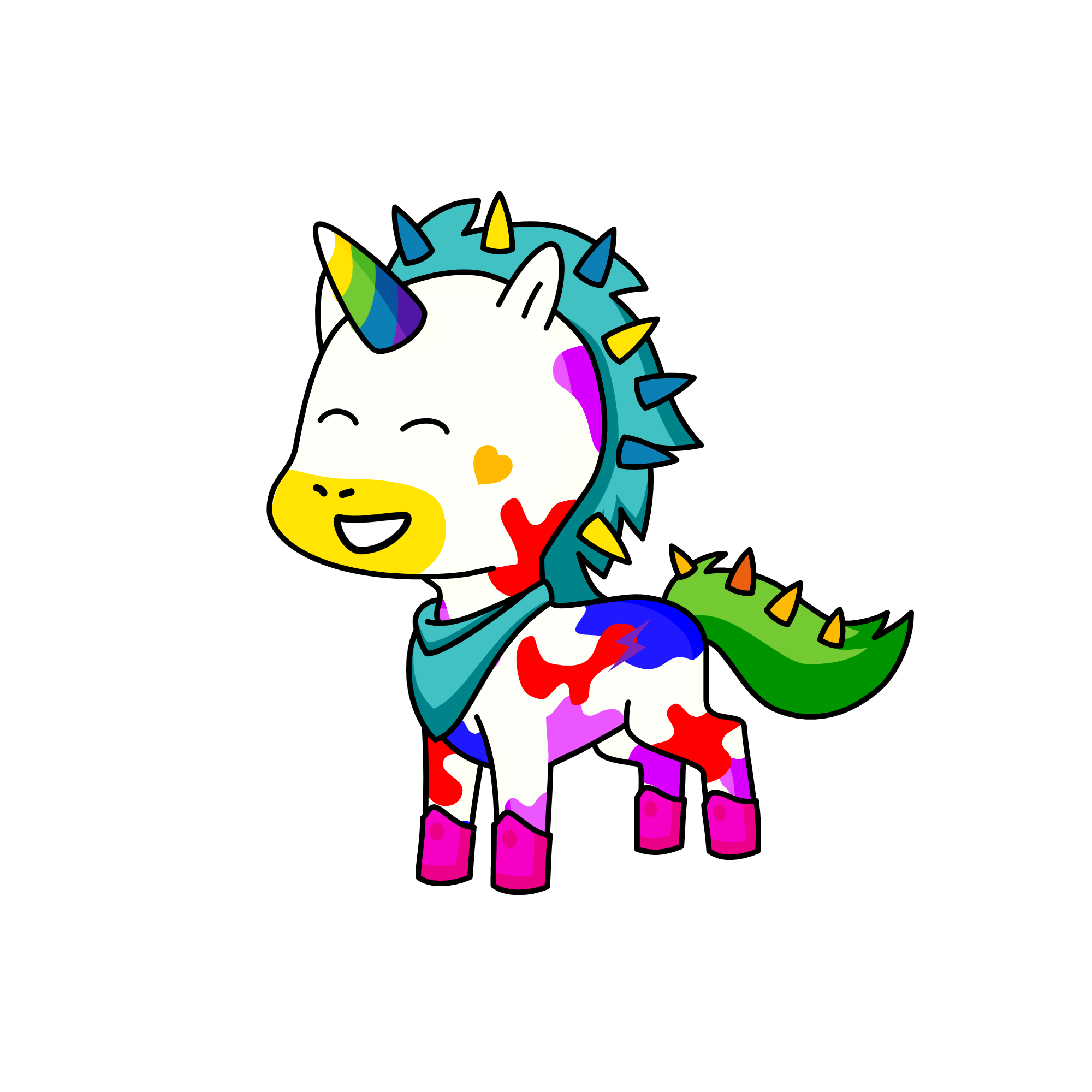 Rainbow Dash, the unicorn