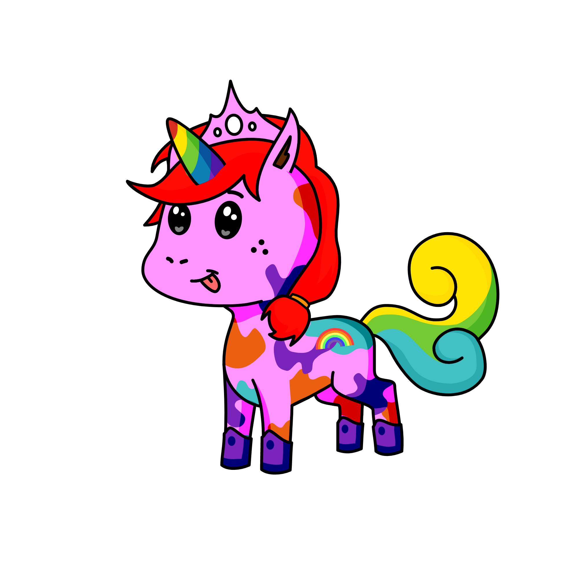 rainbow(nikname bowbow), the unicorn
