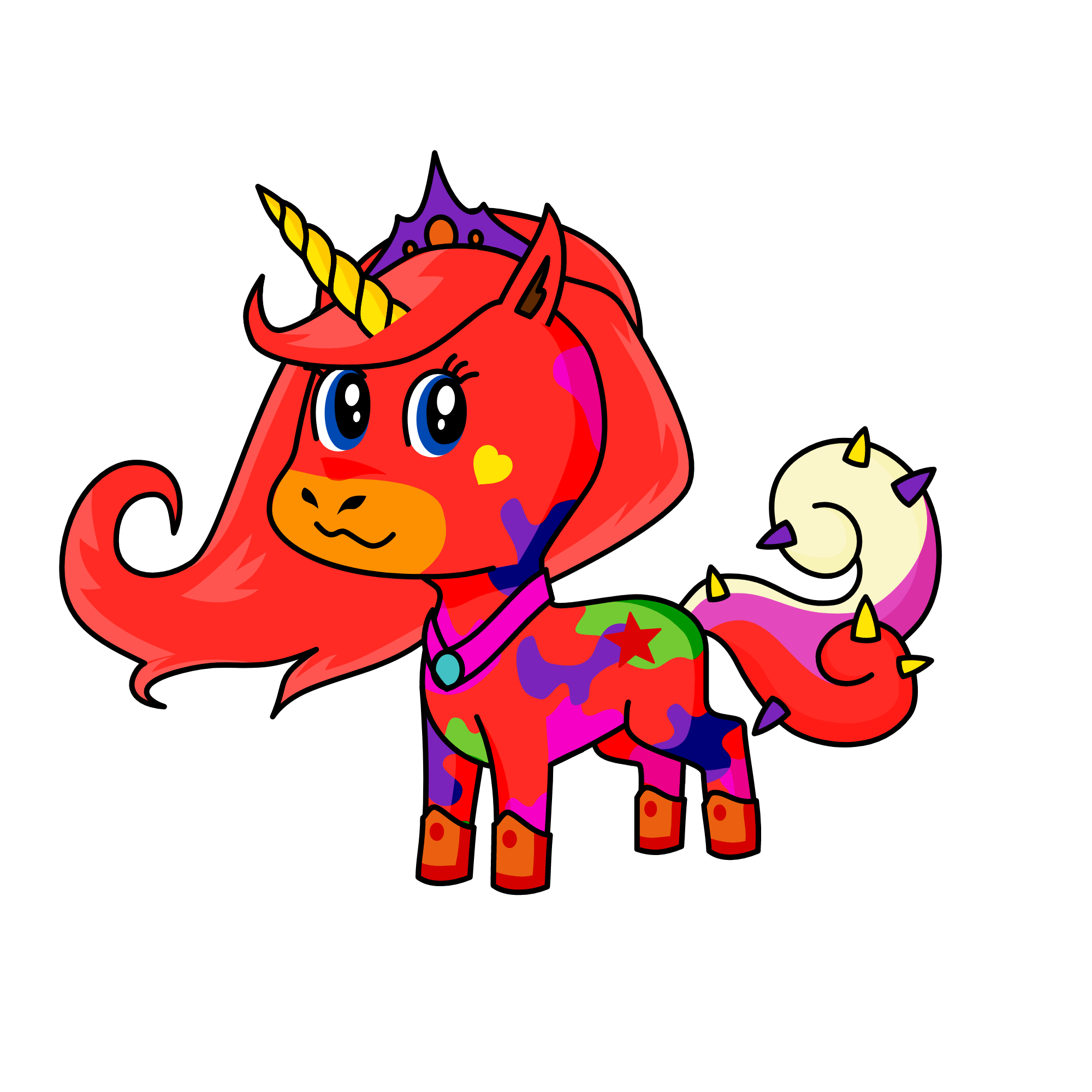 queen kallie-#4life-flameabol, the unicorn