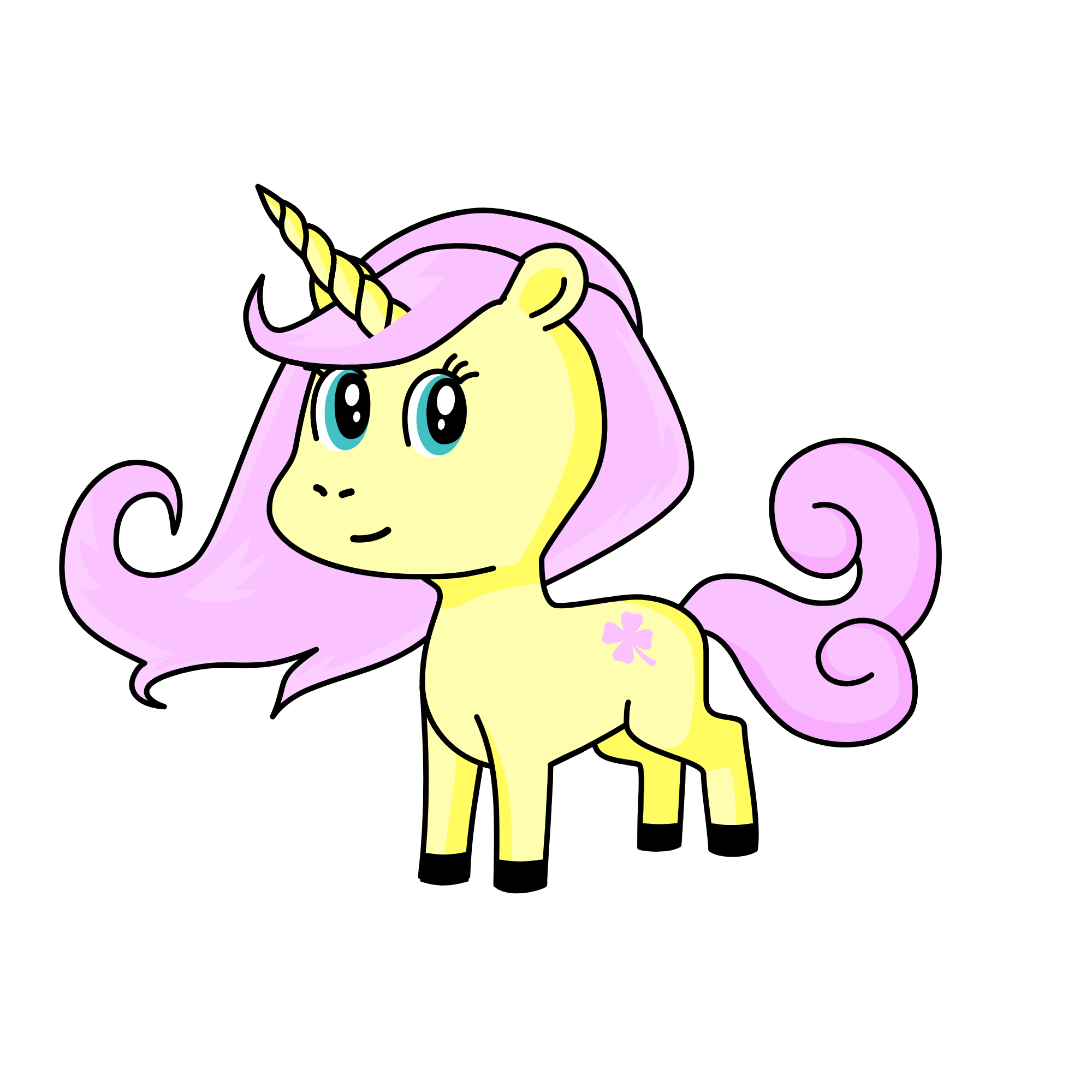 Fluttershy, the unicorn