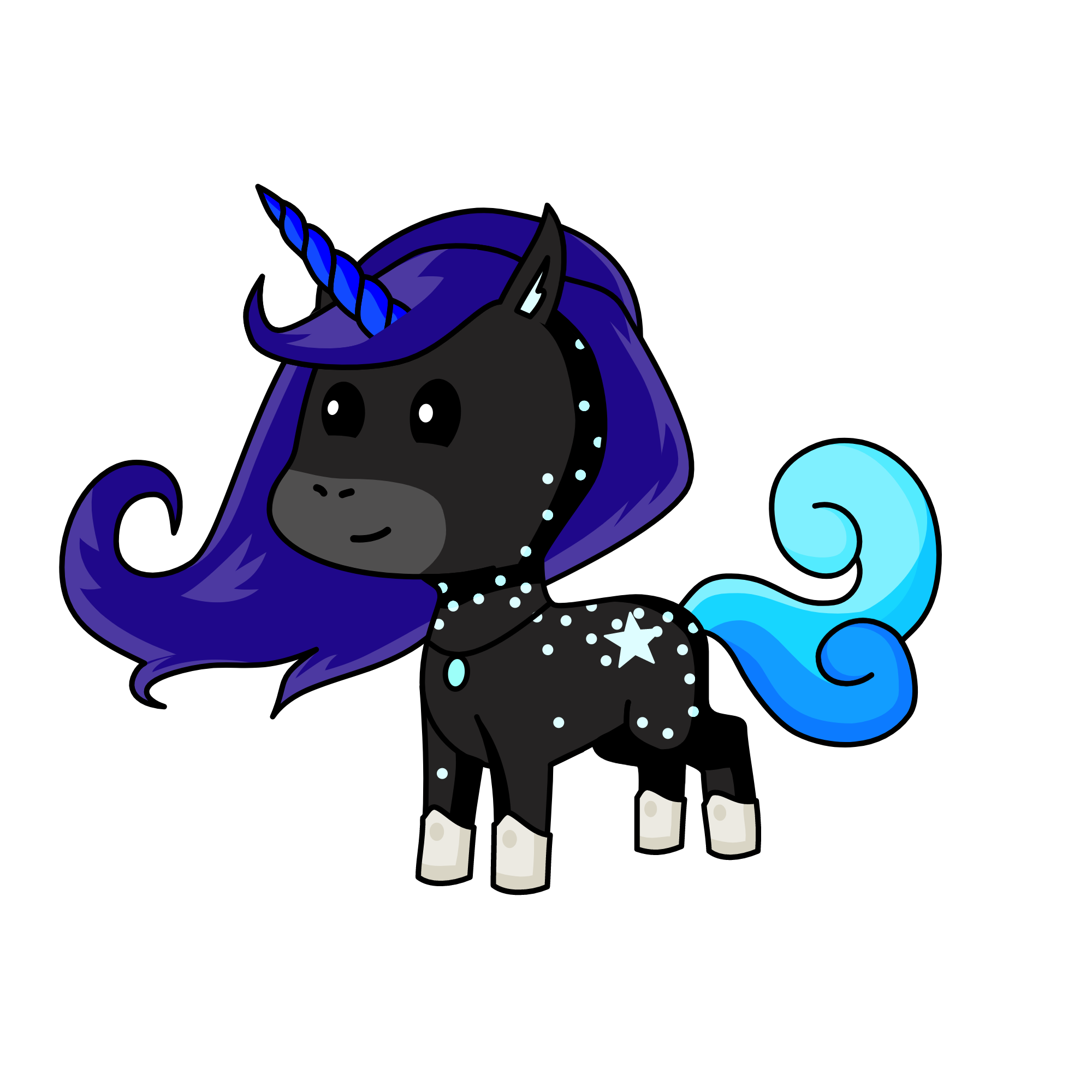 Midnight, the unicorn