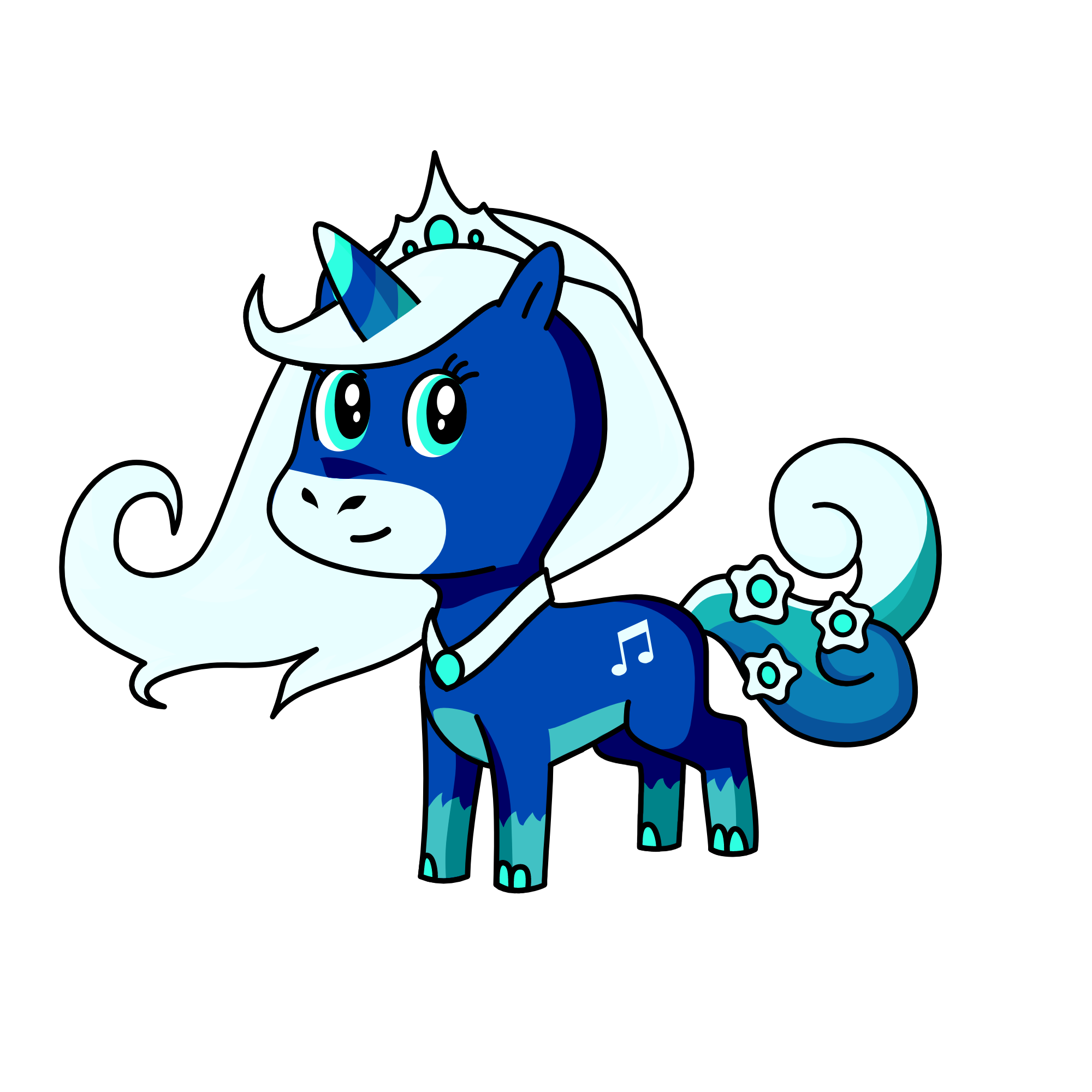 Ice unicorn Lauren, the unicorn