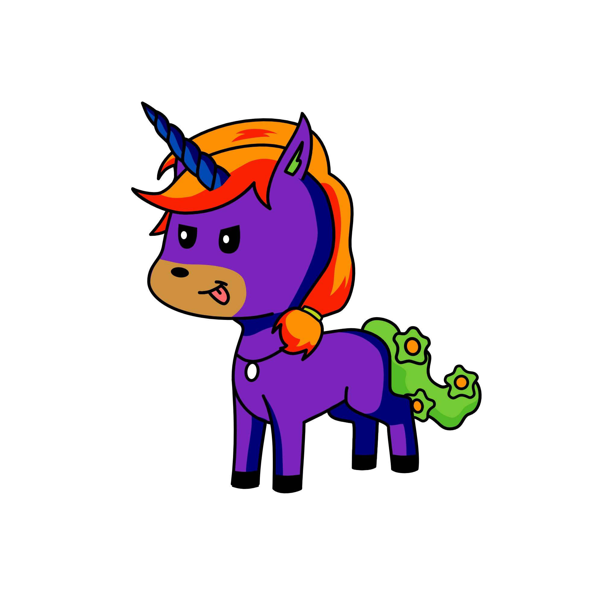 Spunky, the unicorn