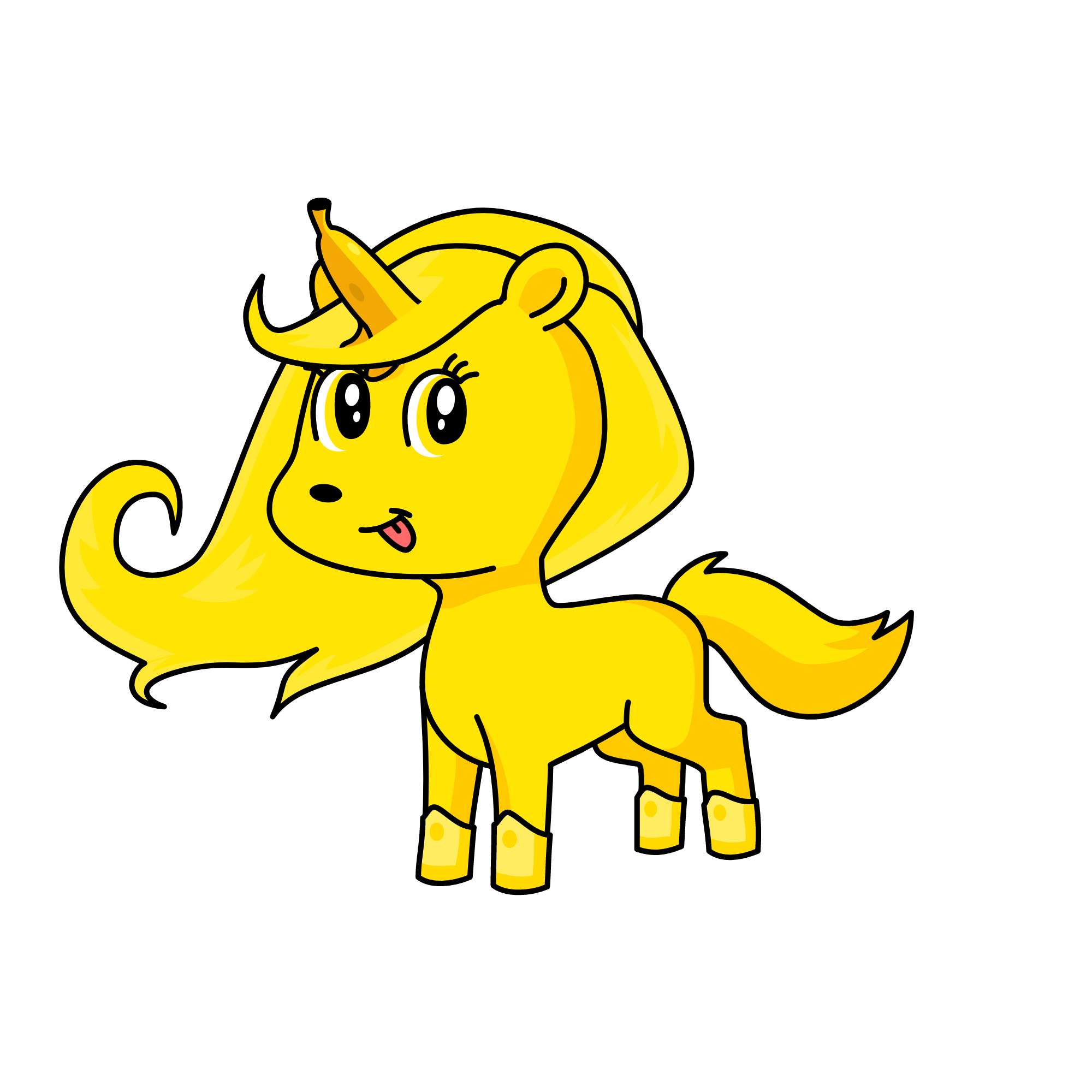 banana, the unicorn