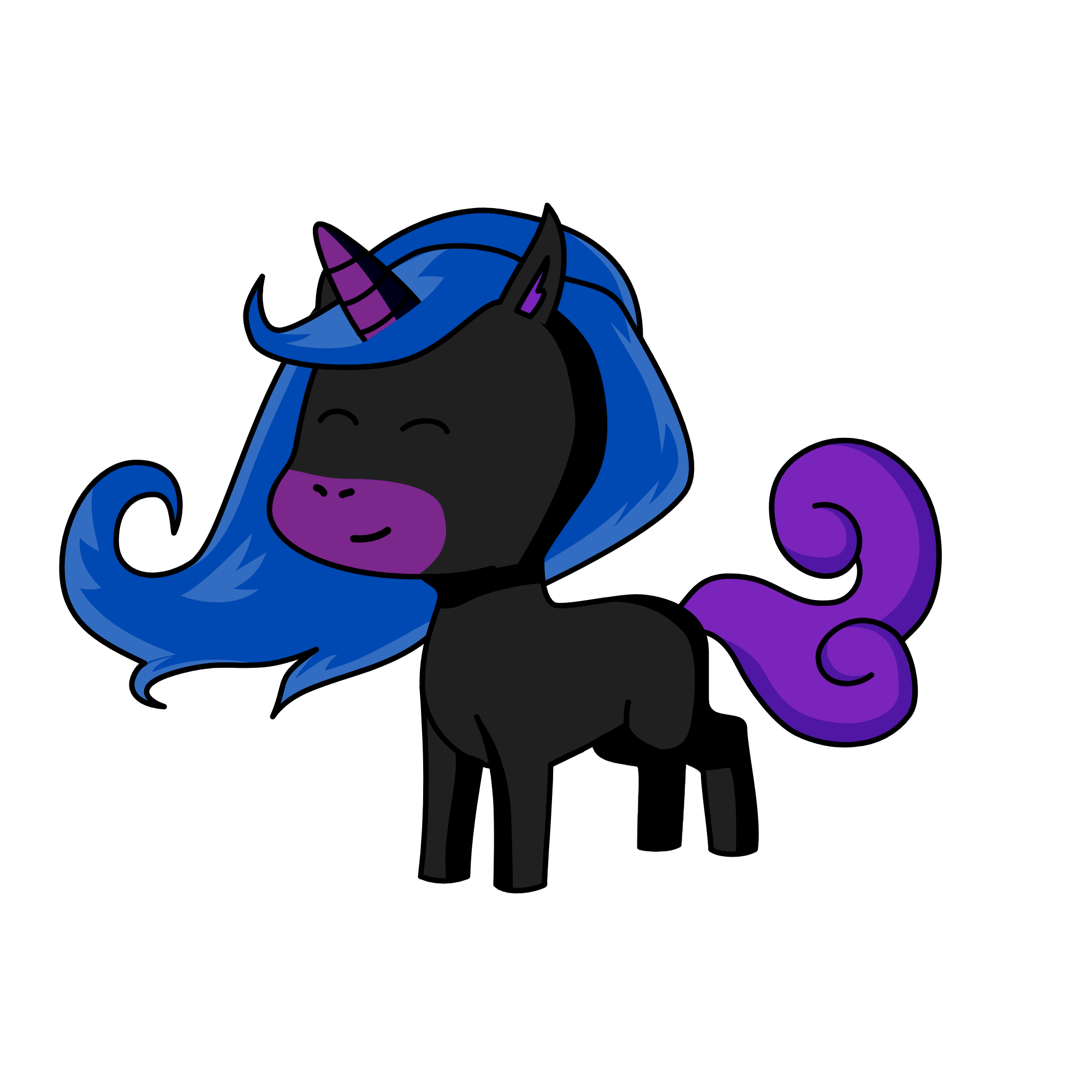 Midnight, the unicorn