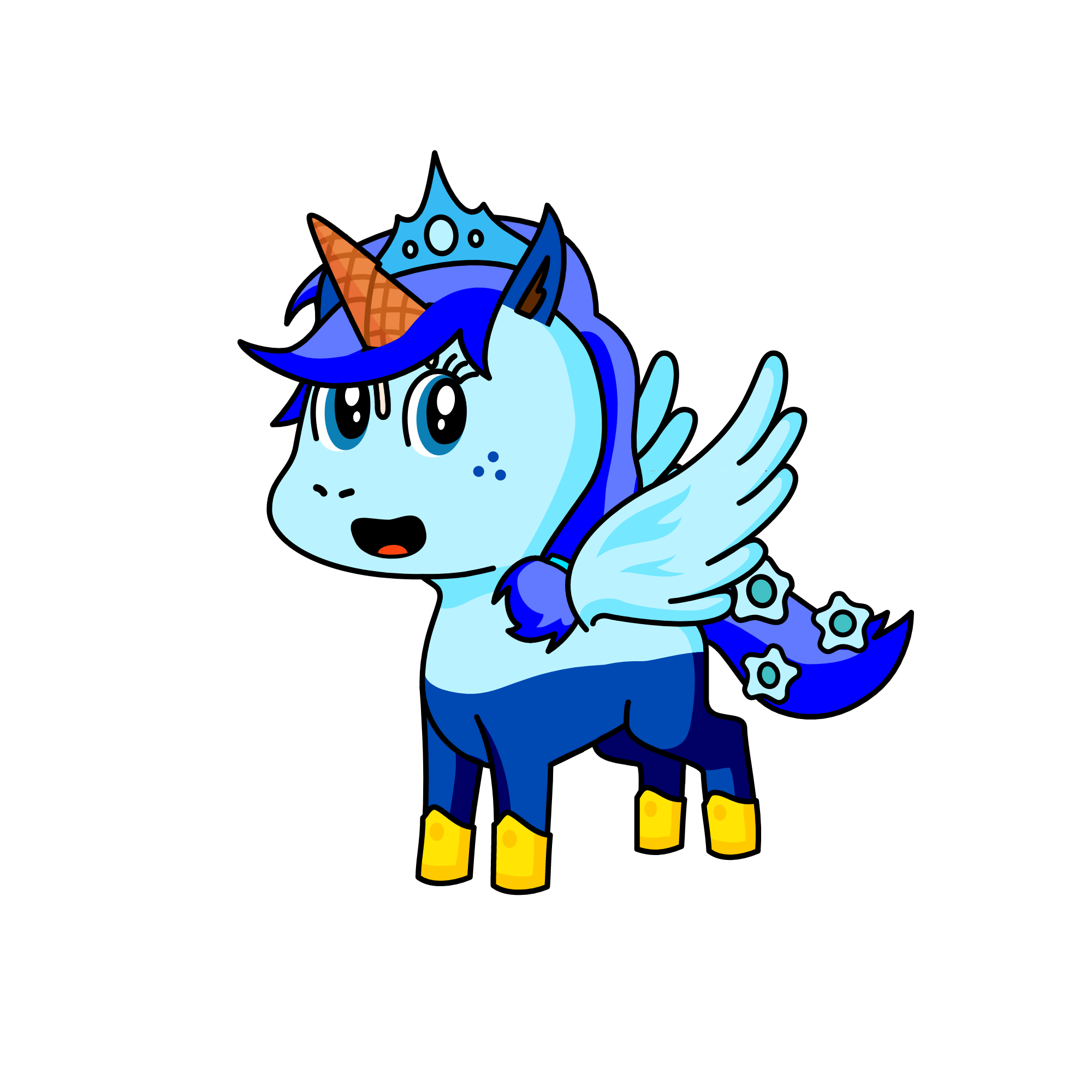 Princess Glacier, the unicorn