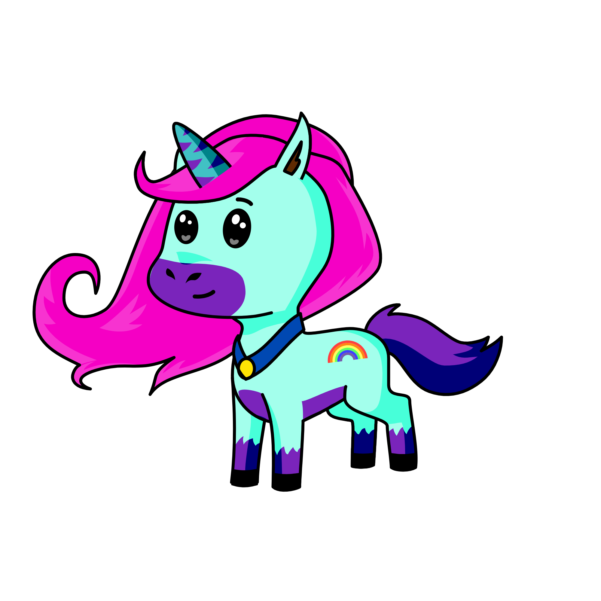Cotton-Candy, the unicorn