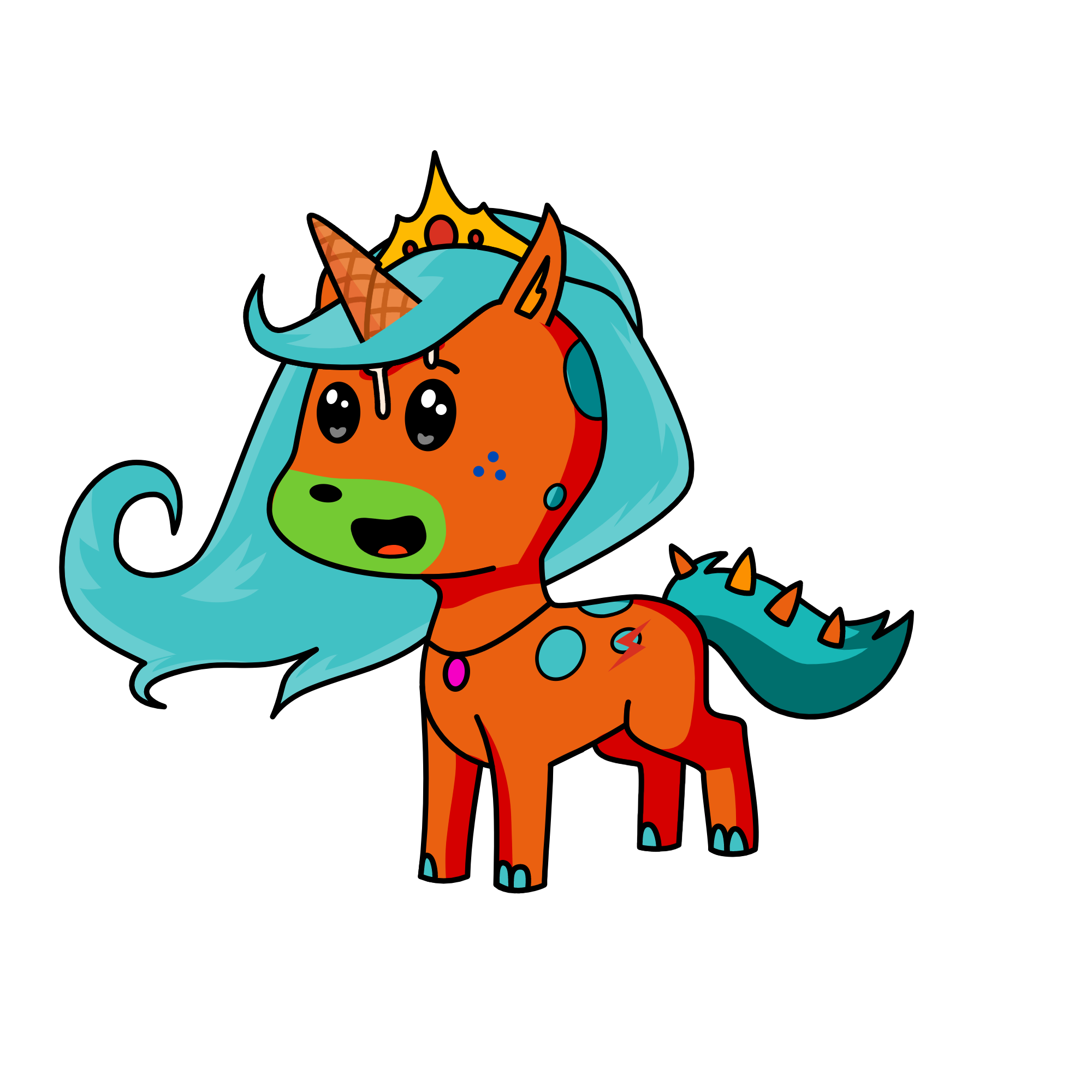 princess Dino, the unicorn