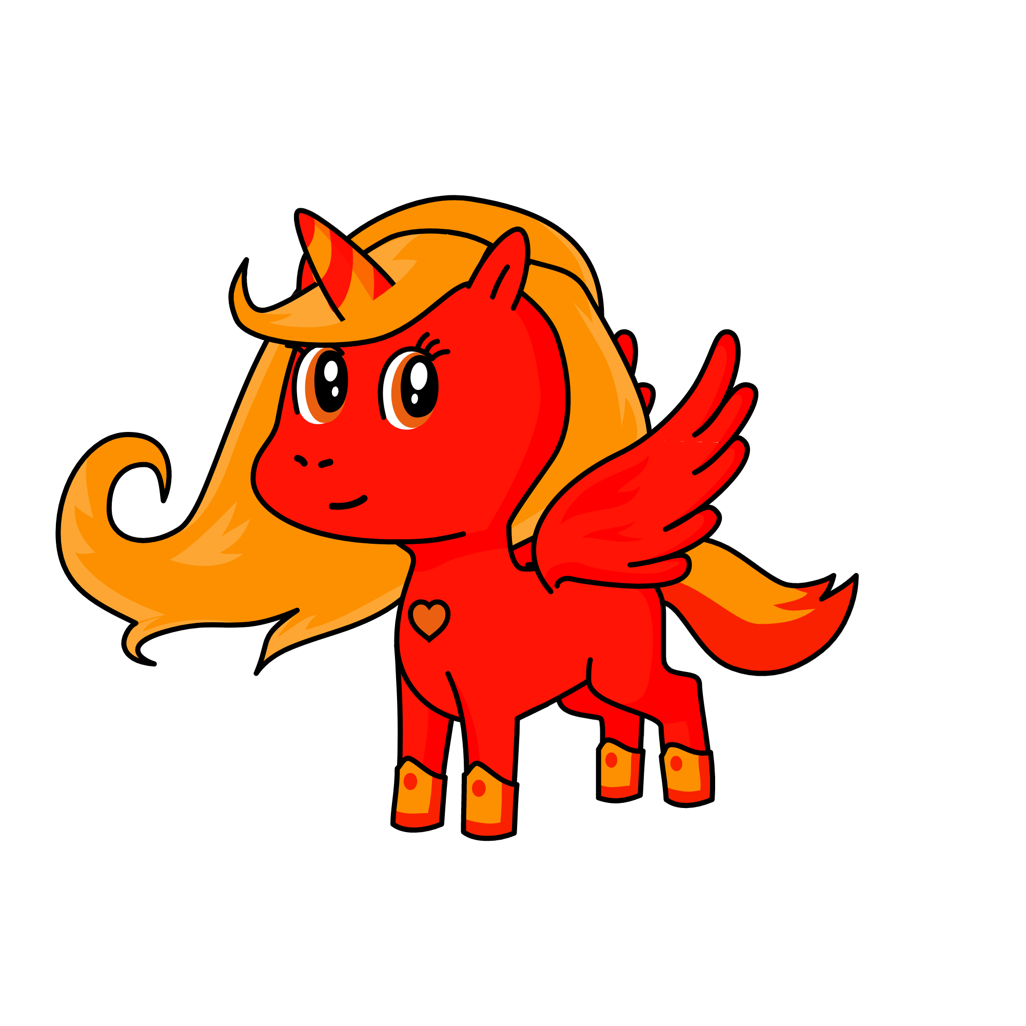 fire unicorn fairy, the unicorn