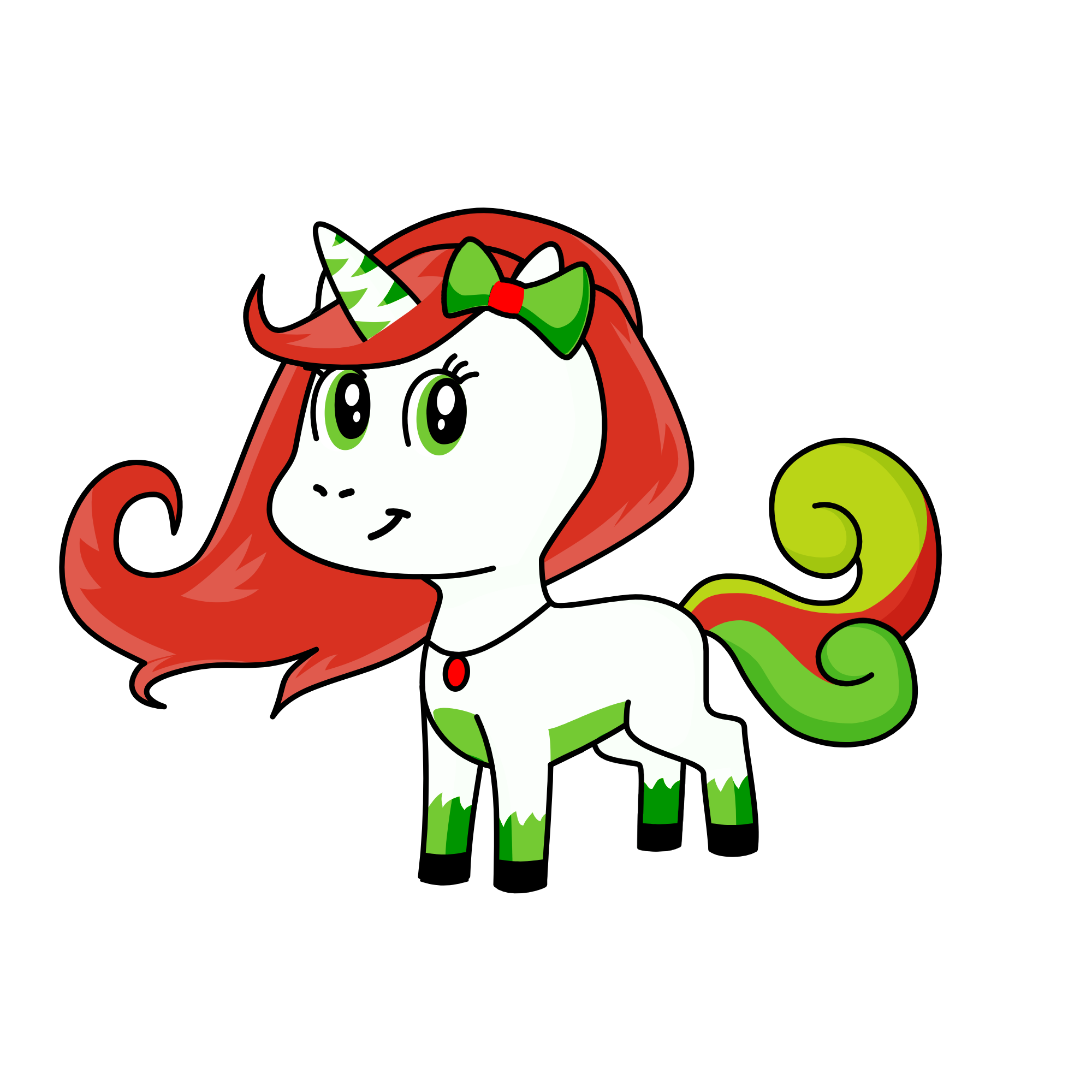 Holly Jolly, the unicorn