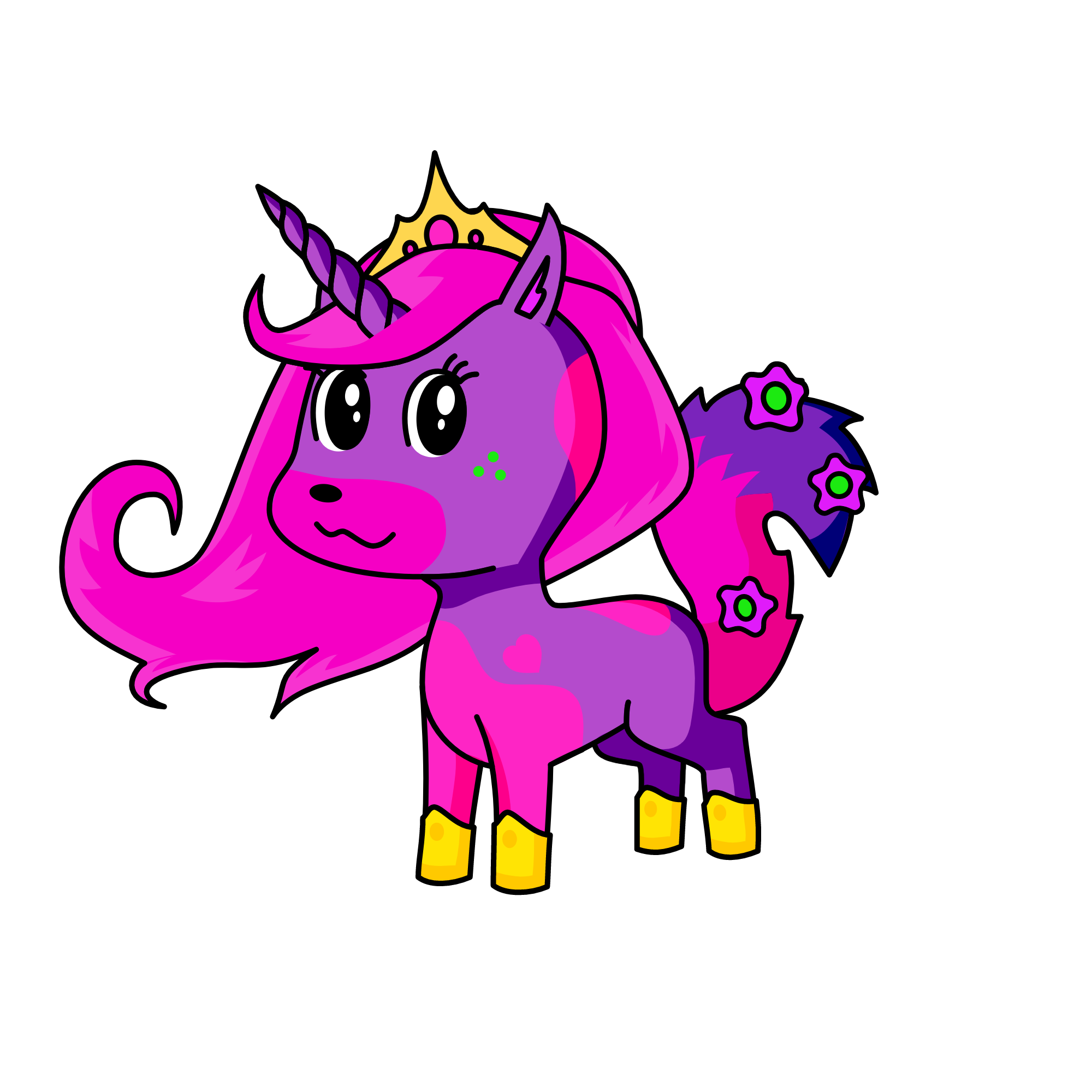 Queen of all unicorns, the unicorn