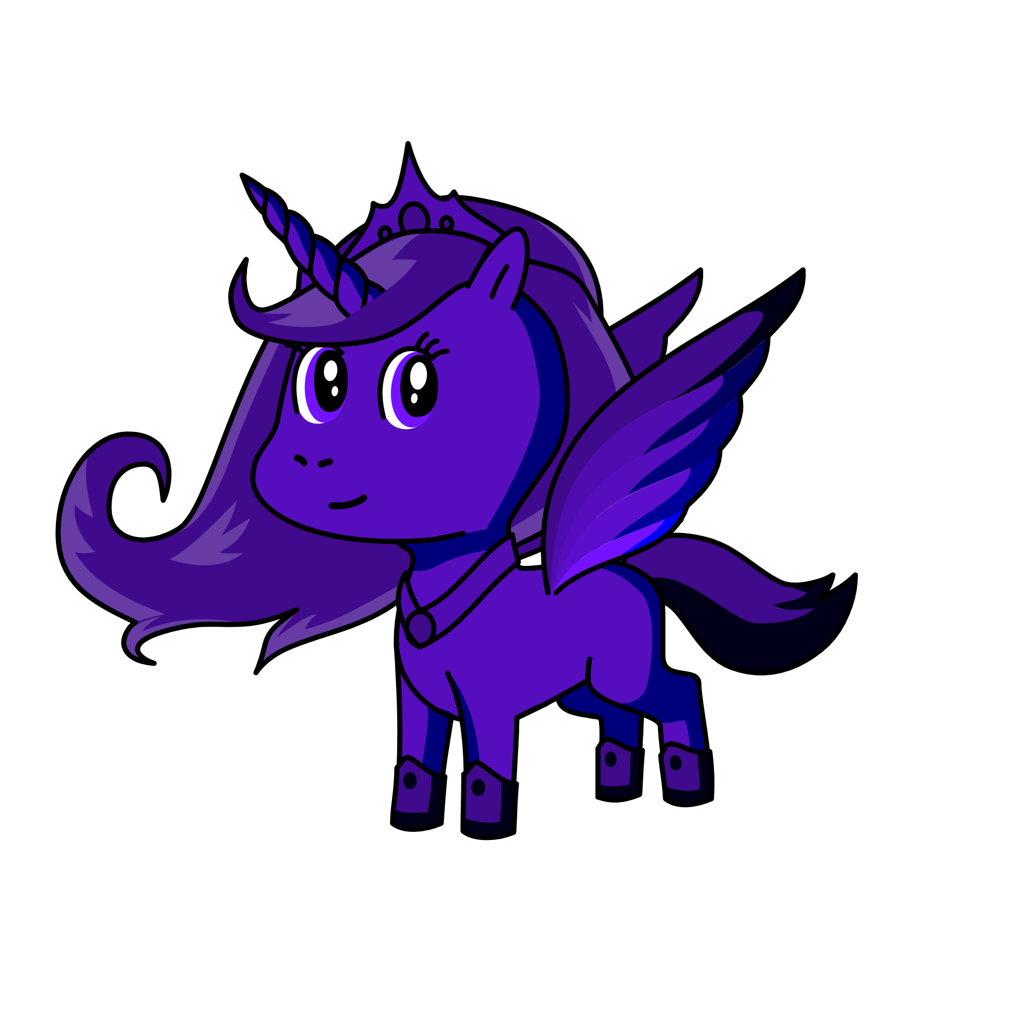 Purple , the unicorn