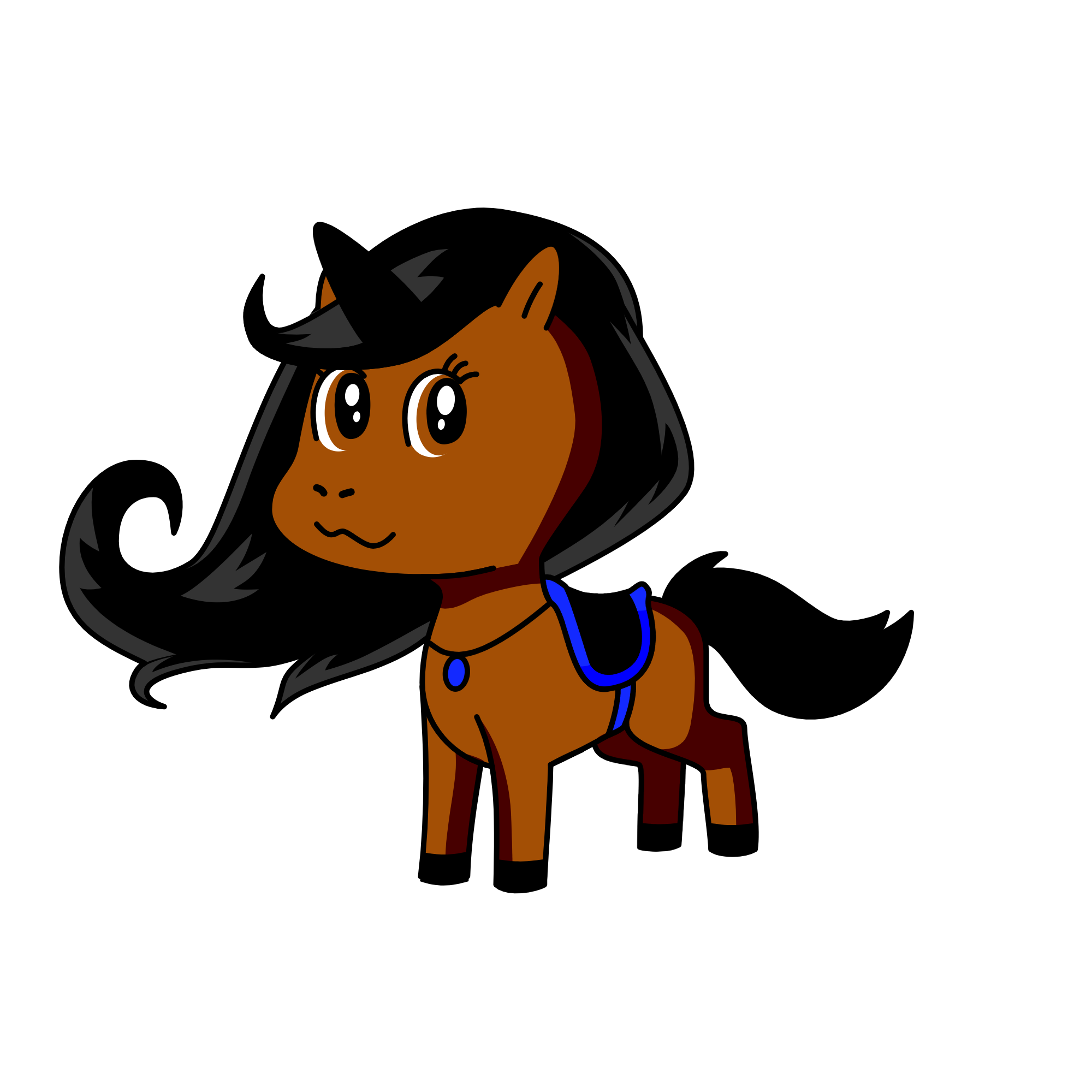 horse, the unicorn
