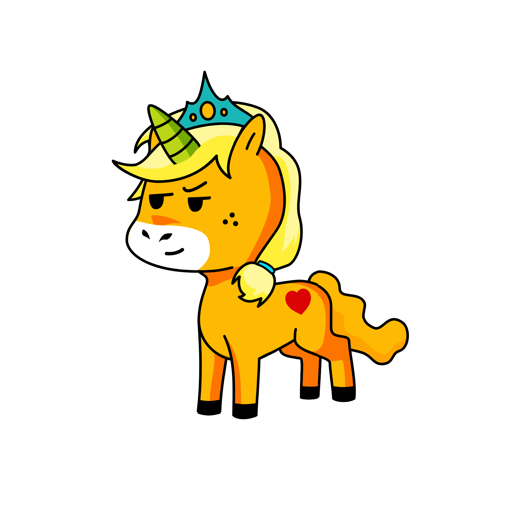 d, the unicorn