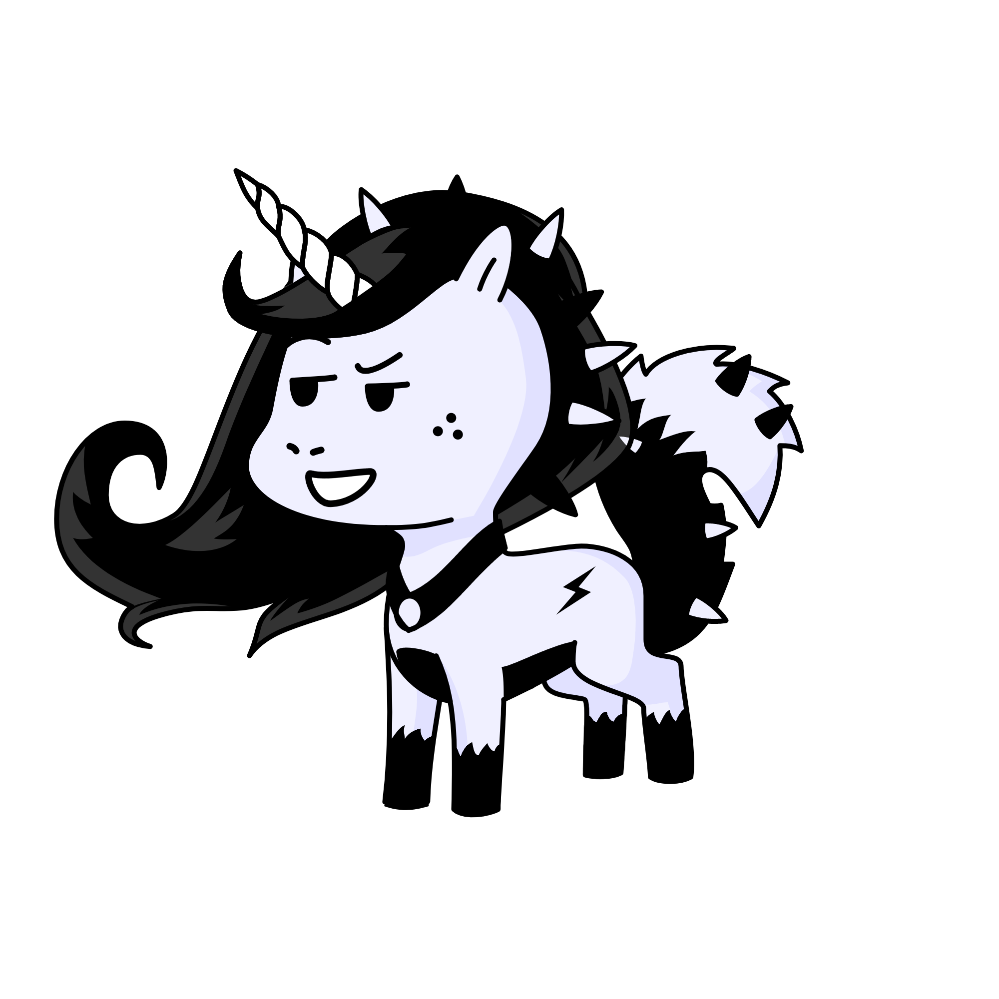 Cute girl, the unicorn