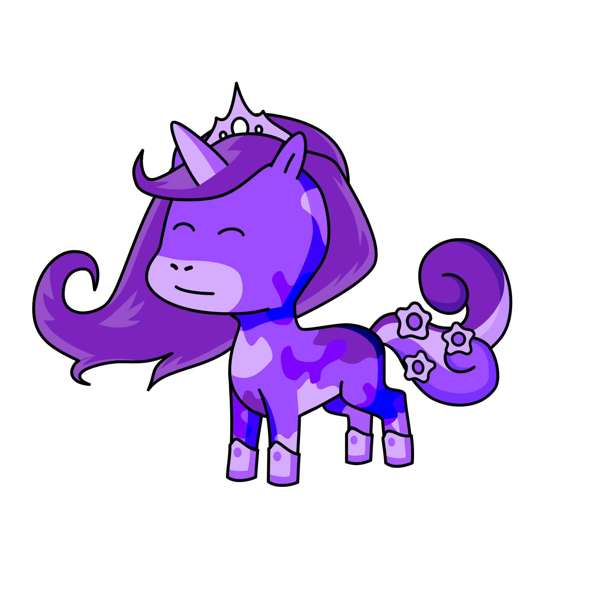 purple queen, the unicorn